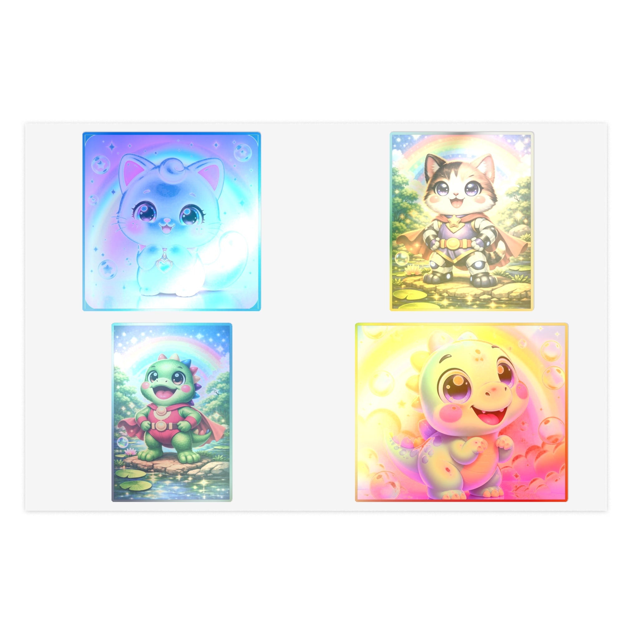 NanoBuddy Cat & Dino Stickers