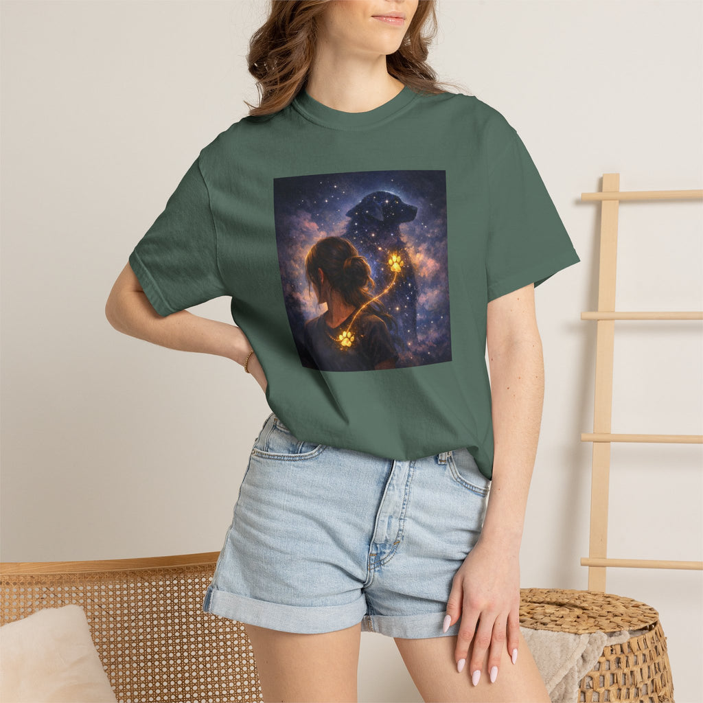 Constellation Lovers T-Shirt — Cosmic Couple Art Tee (Starry Night Embrace)