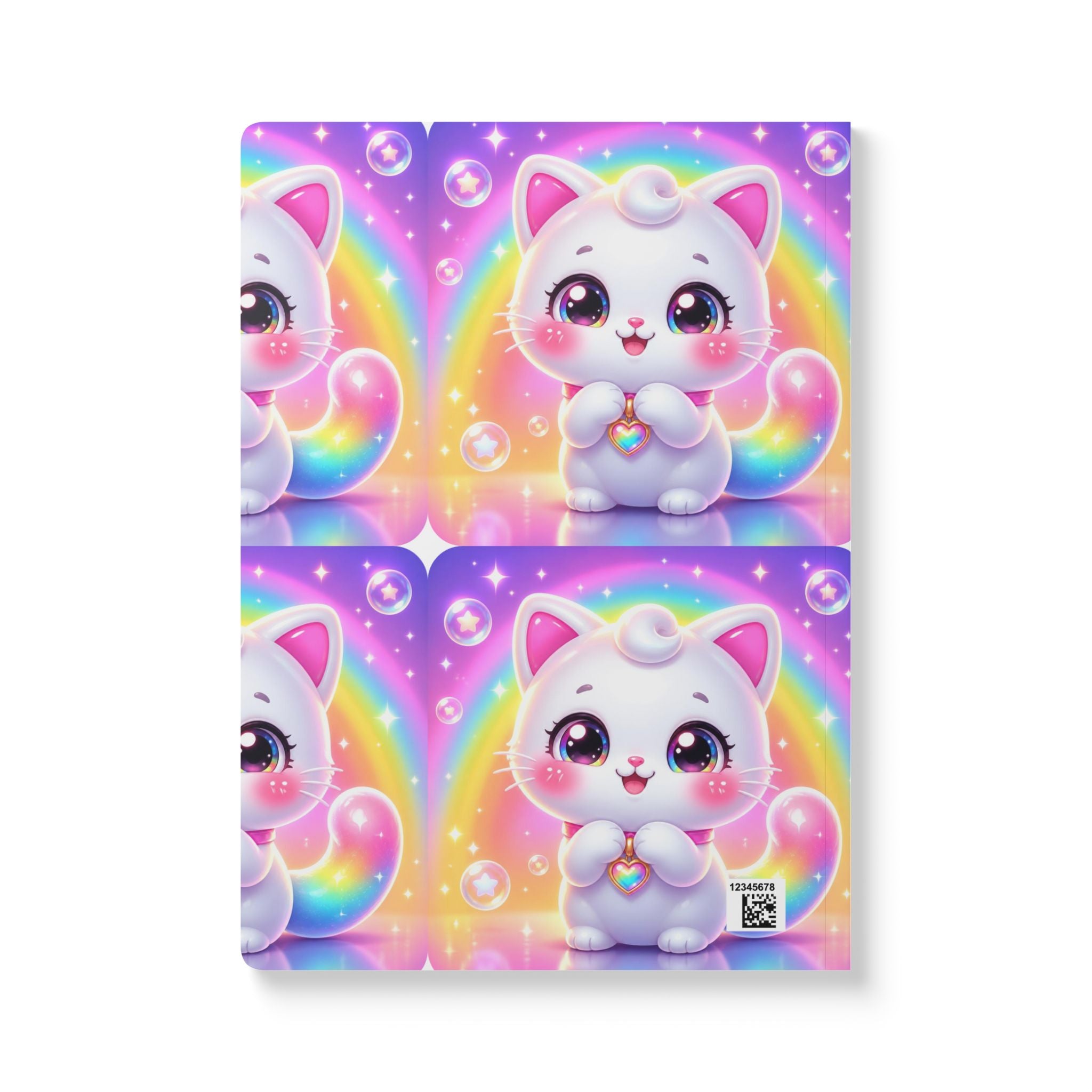 🐱 NanoBuddy Cat™ Kids Mini Notebook — Sweet Bubble Kitty (PreK–2nd)