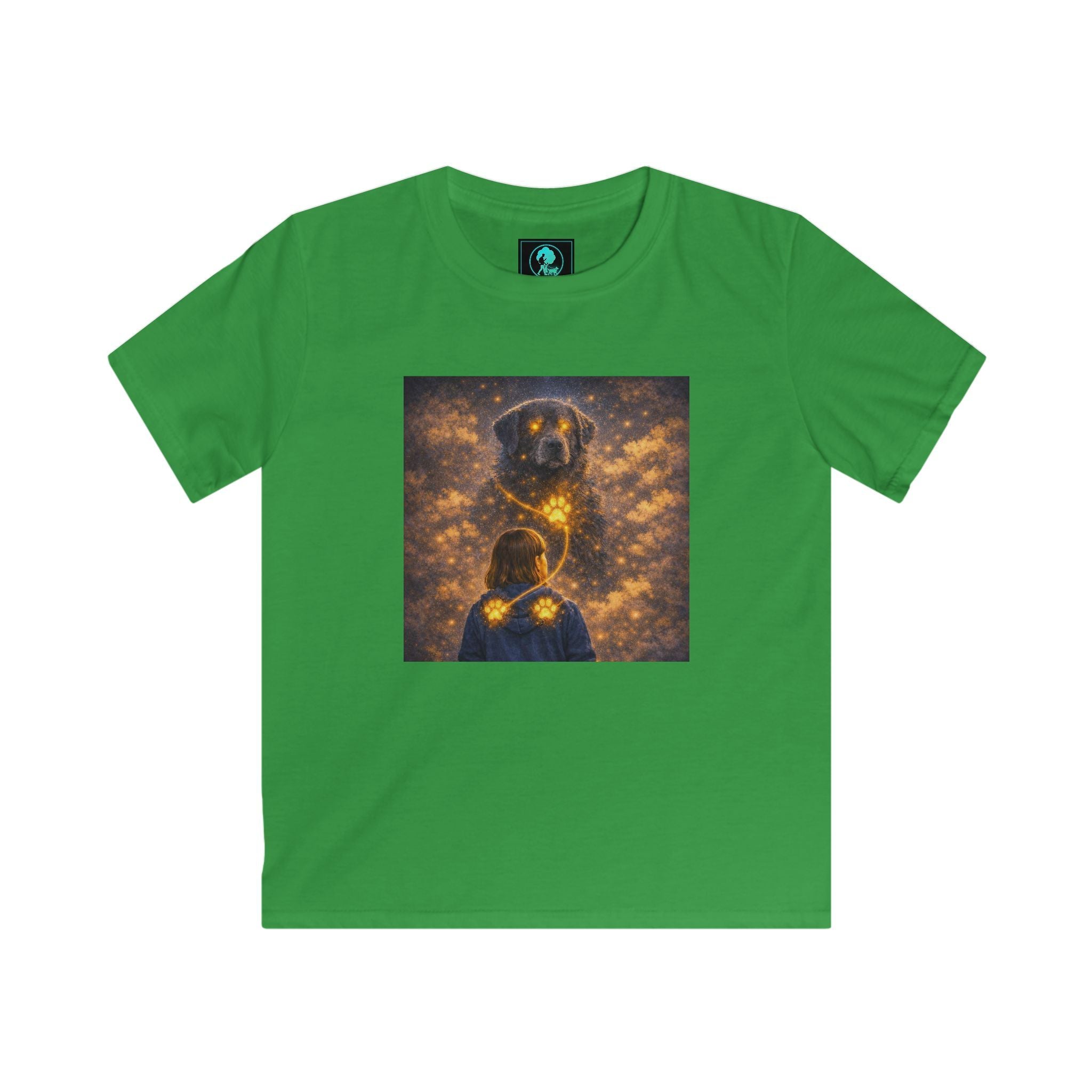 Kids T‑Shirt - Golden Firefly Night Illustration (Child Tee)