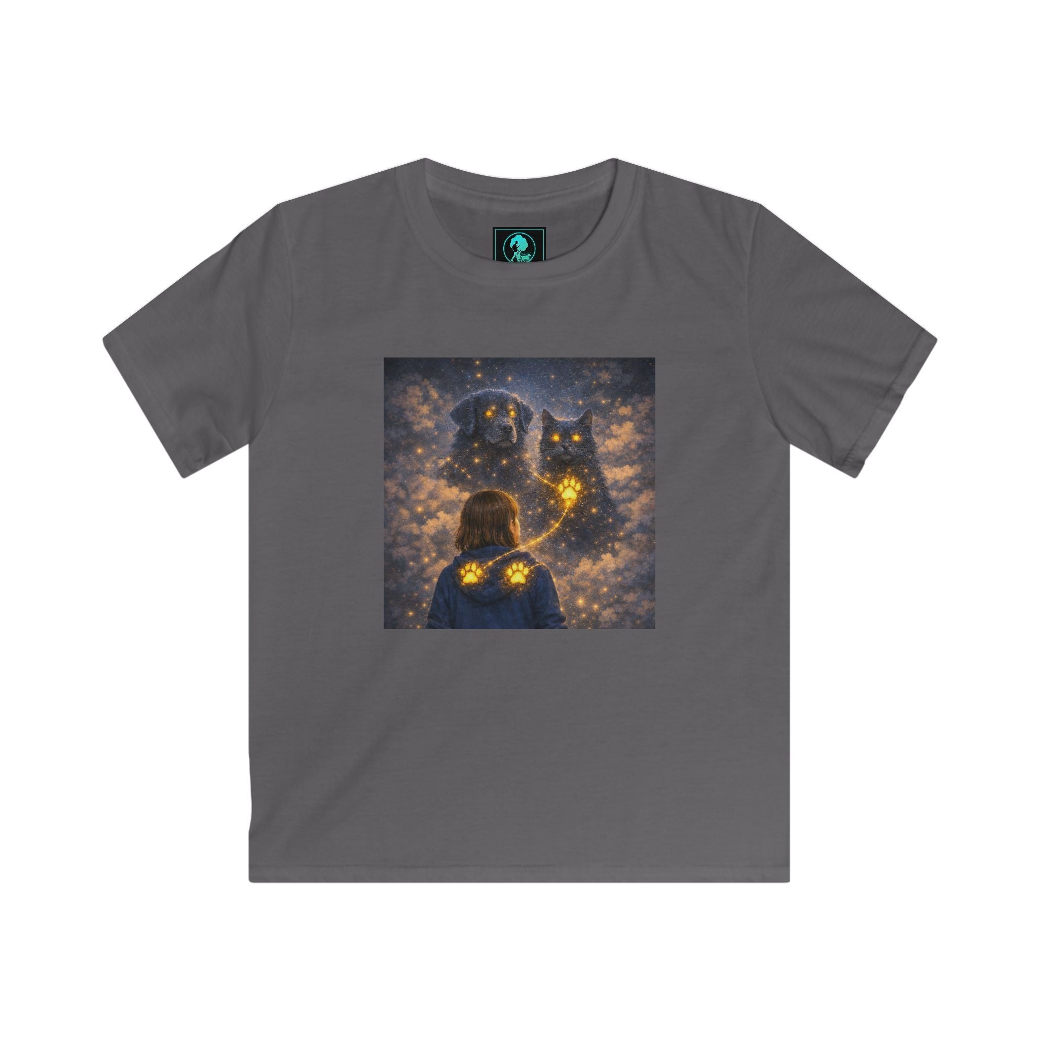Kids Tee — Magical Night Owl & Girl Glow Design