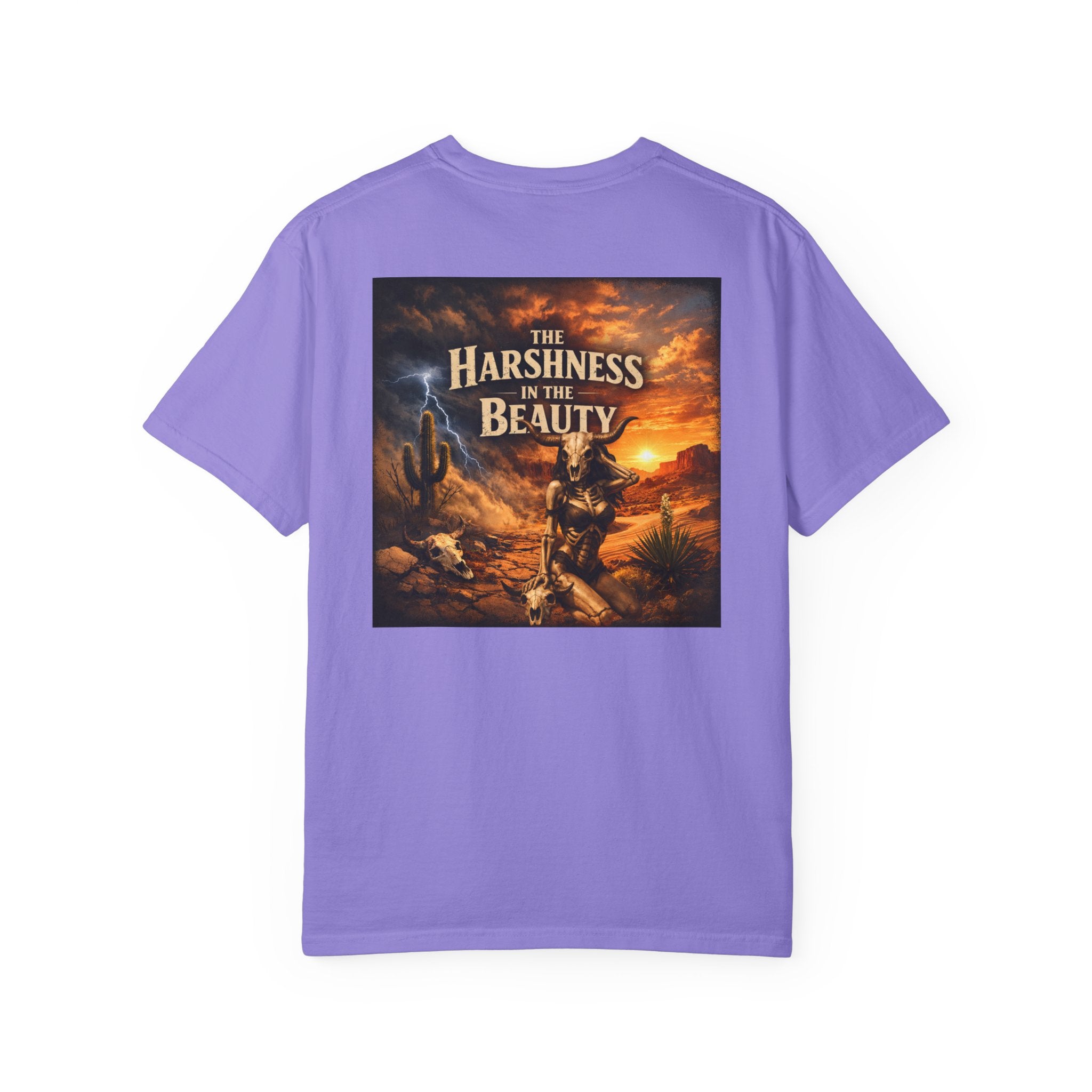T-Shirt — "The Harshness in the Beauty" Desert Sunset Graphic Tee