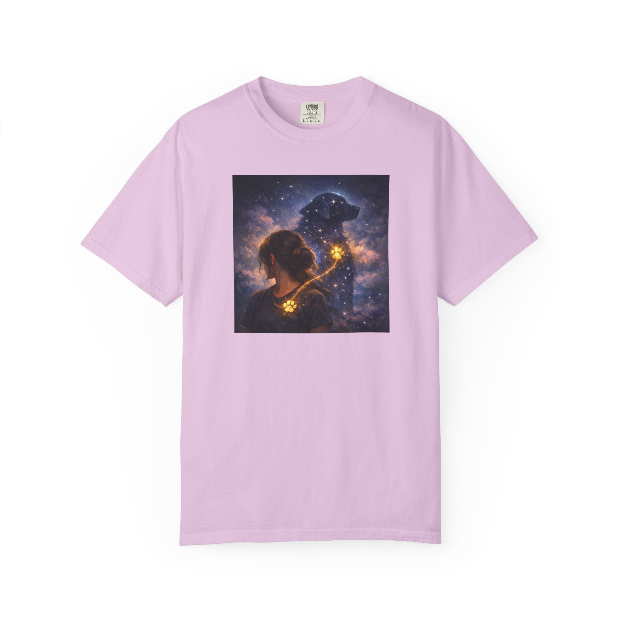Constellation Lovers T-Shirt — Cosmic Couple Art Tee (Starry Night Embrace)