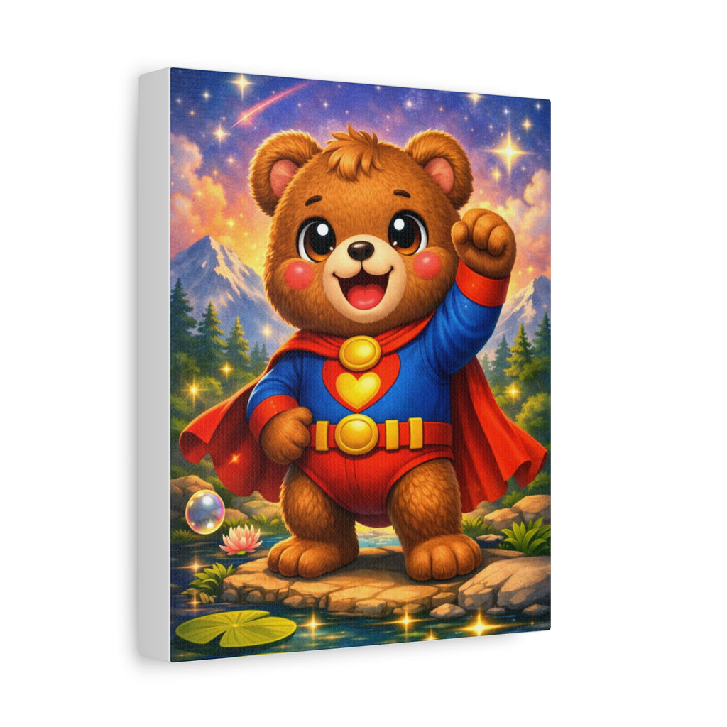 🧸 NanoBuddy Bear™ Wall Art — Cozy Bubble Bear Print (8×10)