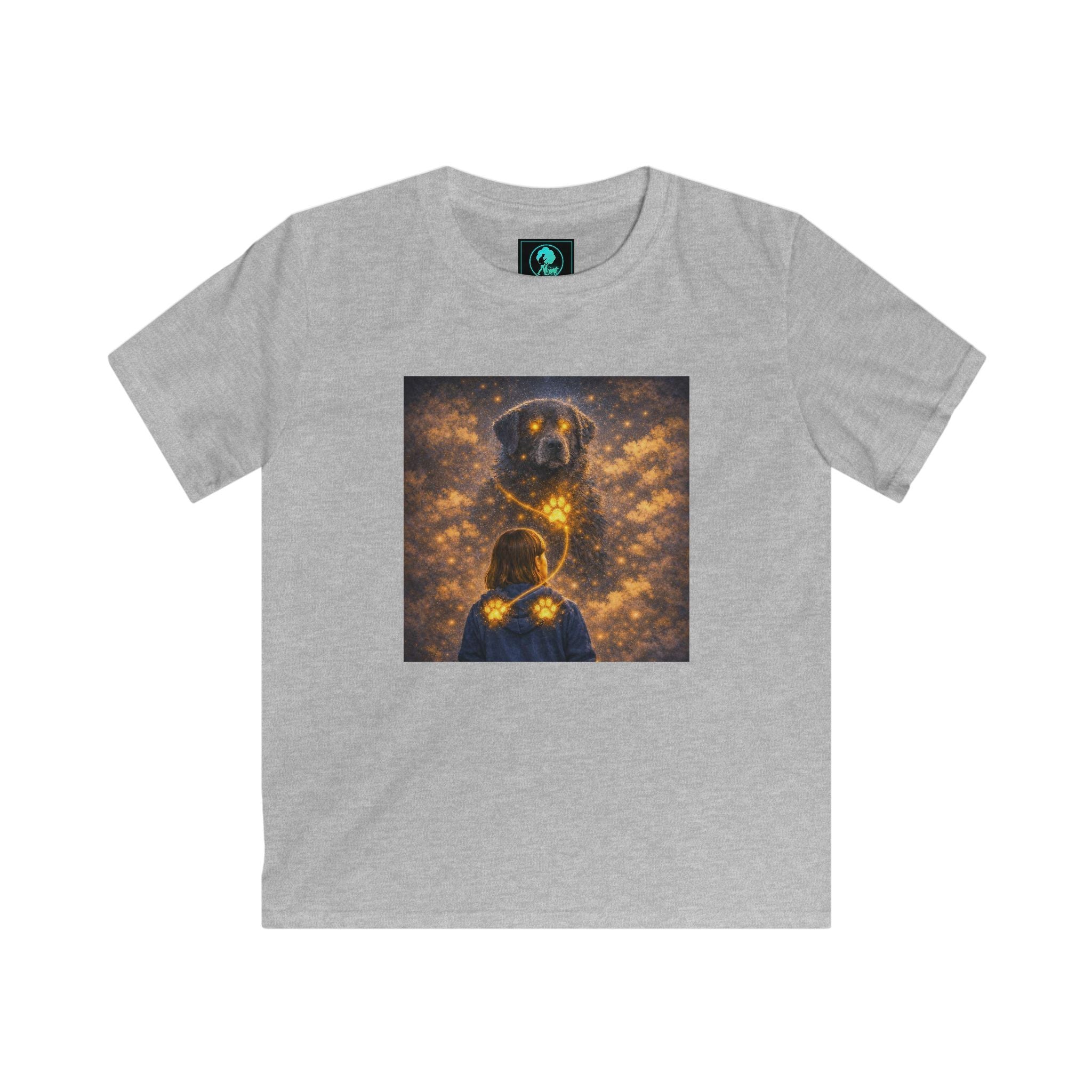 Kids T‑Shirt - Golden Firefly Night Illustration (Child Tee)