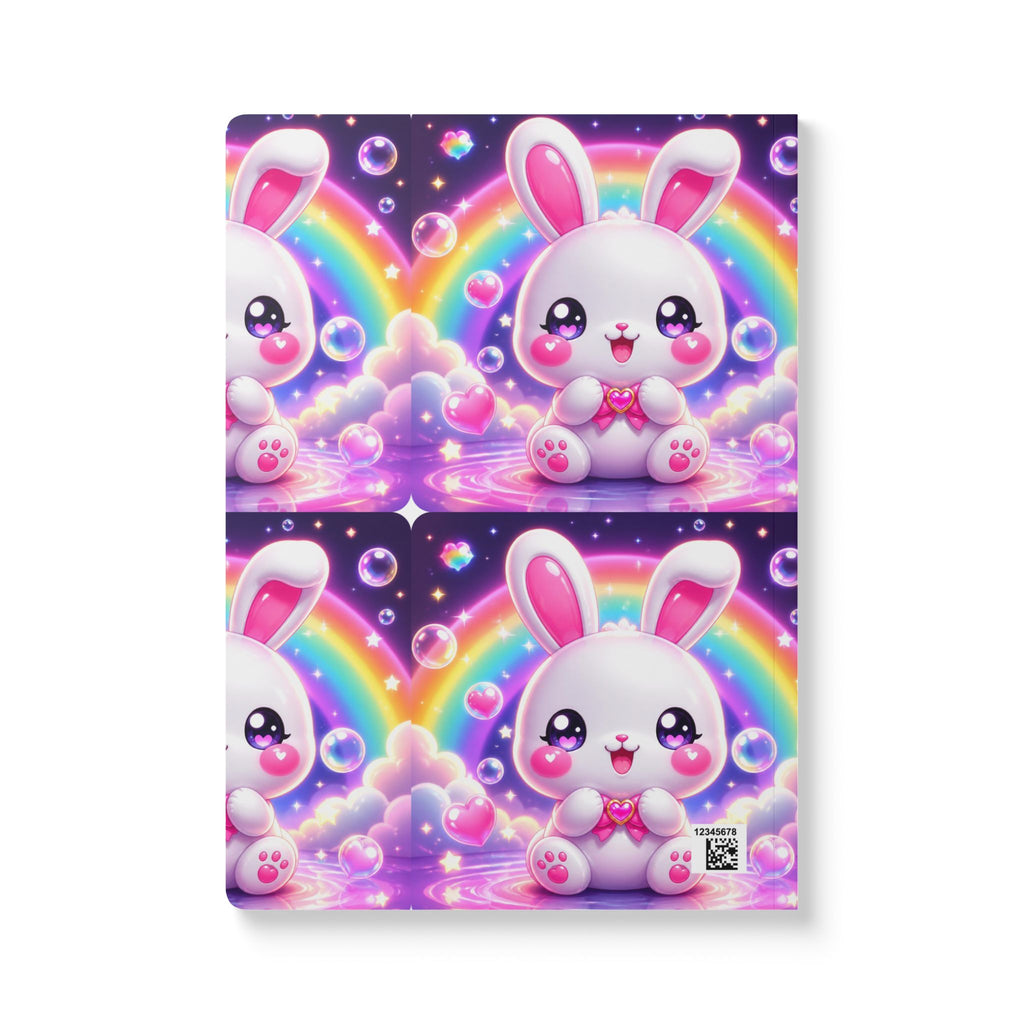 🐰 NanoBuddy Bunny™ Kids Mini Notebook — Pastel Bubble Bunny (PreK–2nd)