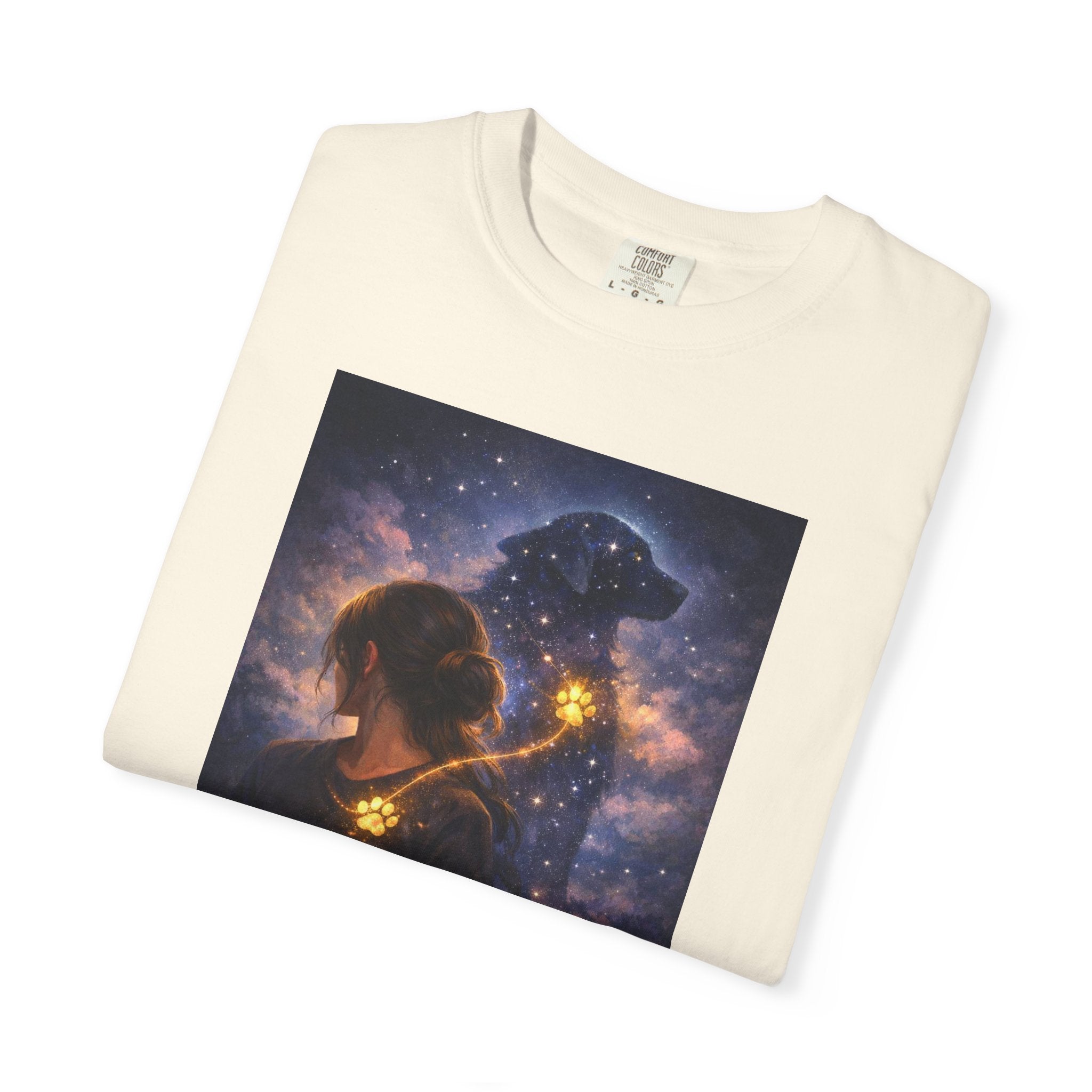Constellation Lovers T-Shirt — Cosmic Couple Art Tee (Starry Night Embrace)