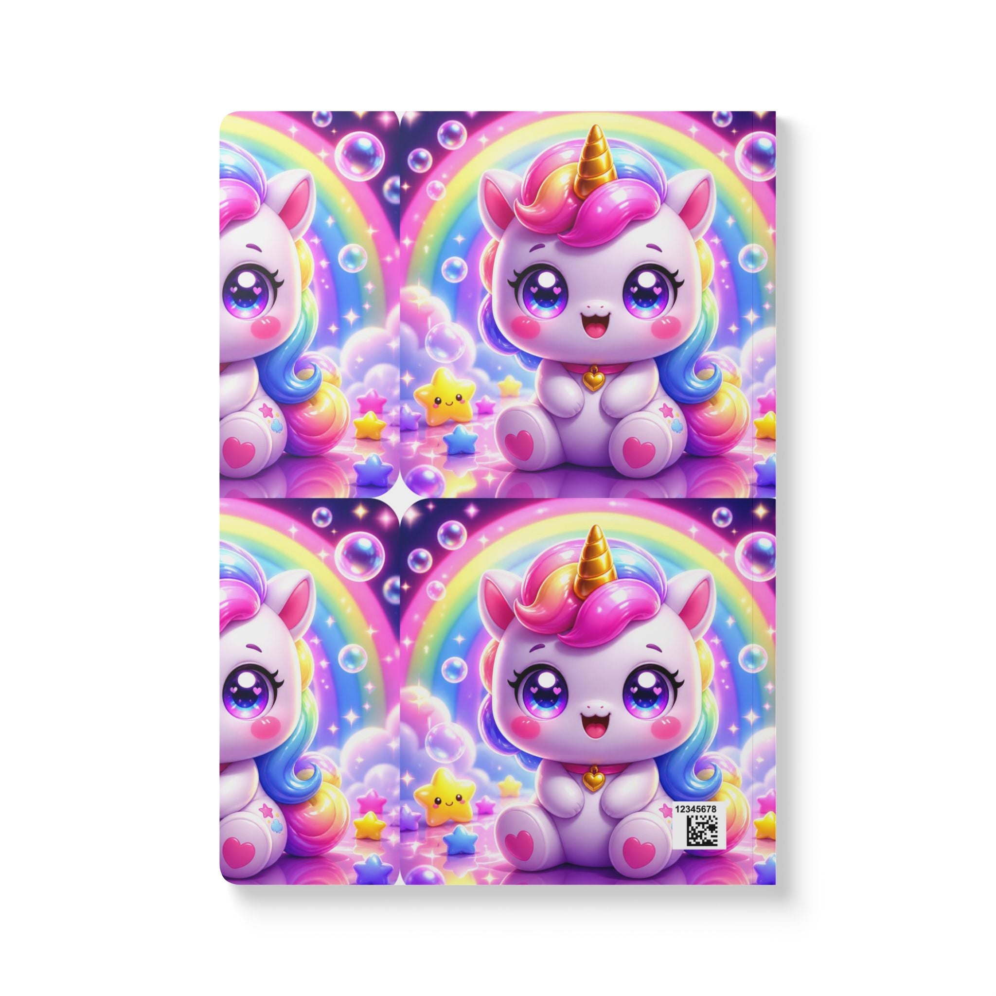 🦄 NanoBuddy Unicorn™ Kids Mini Notebook — Magical Bubble Unicorn (PreK–2nd)