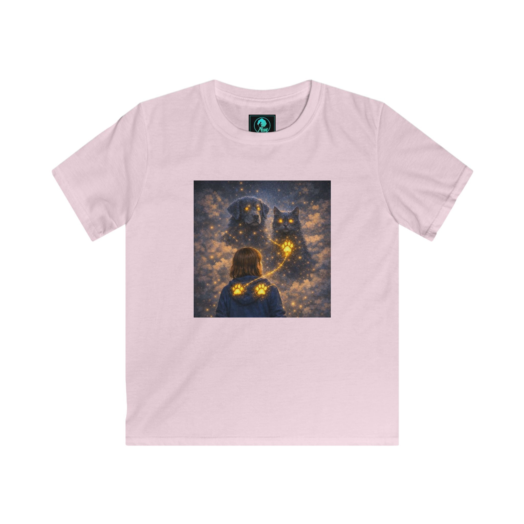 Kids Tee — Magical Night Owl & Girl Glow Design