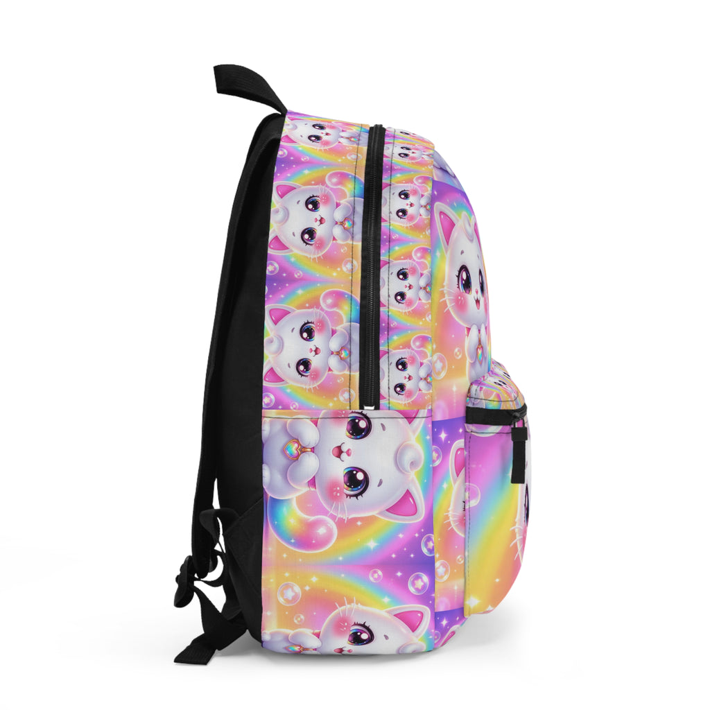 🐱 NanoBuddy Cat™ Kids Backpack — Sweet Bubble Kitty (PreK–2nd)
