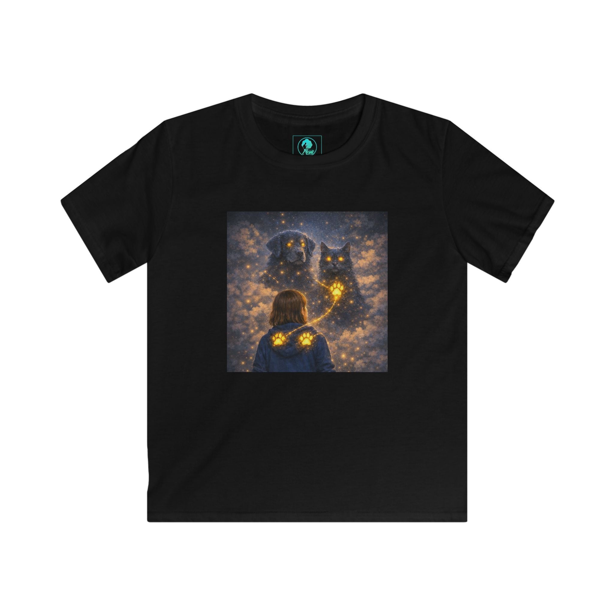 Kids Tee — Magical Night Owl & Girl Glow Design