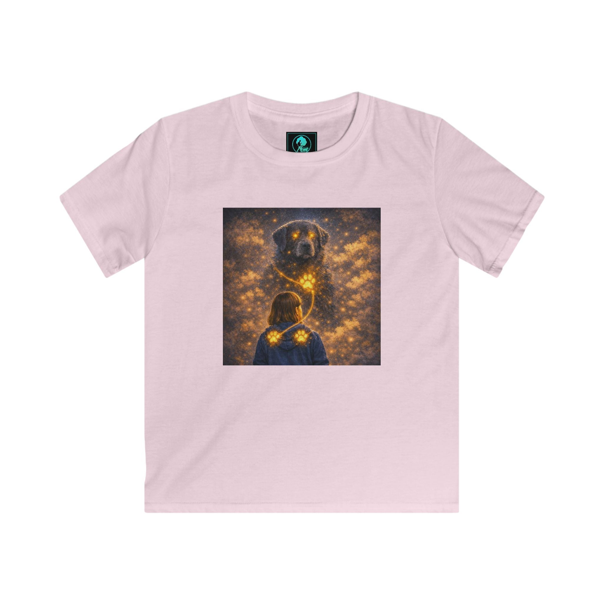 Kids T‑Shirt - Golden Firefly Night Illustration (Child Tee)