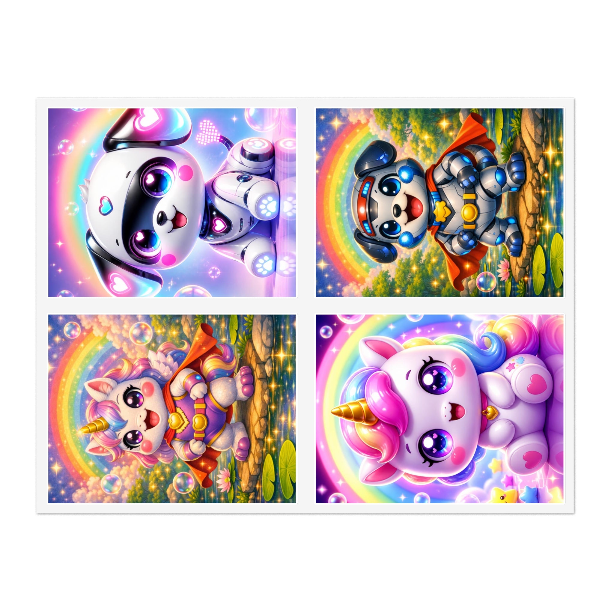 NanoBuddy Robo Pup & Unicorn Stickers