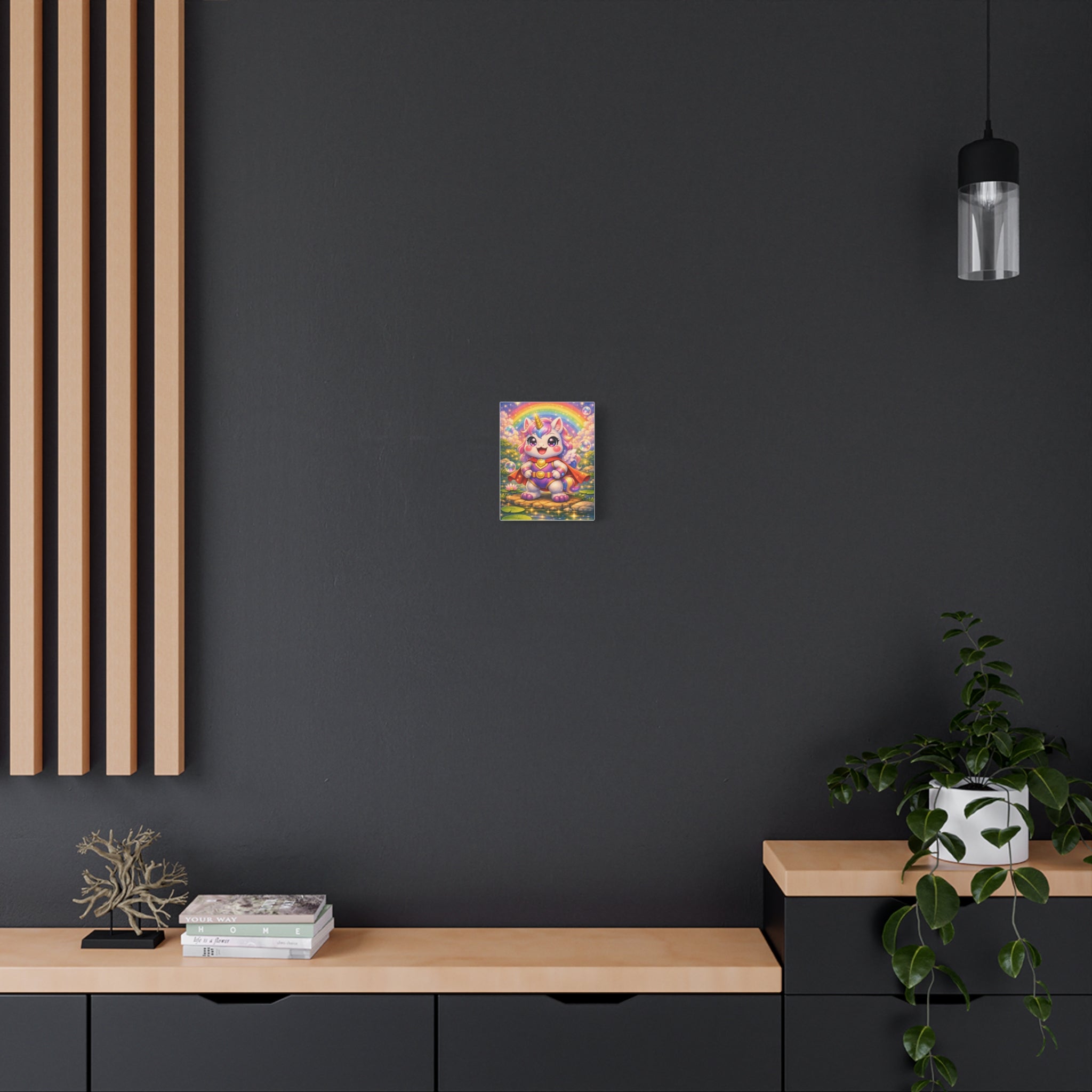 🦄 NanoBuddy Unicorn™ Kids Wall Art — Magical Bubble Unicorn Print (8×10)