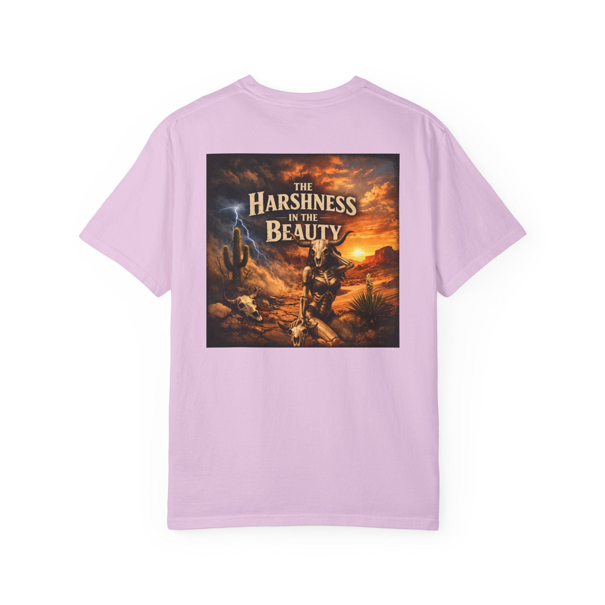 T-Shirt — "The Harshness in the Beauty" Desert Sunset Graphic Tee