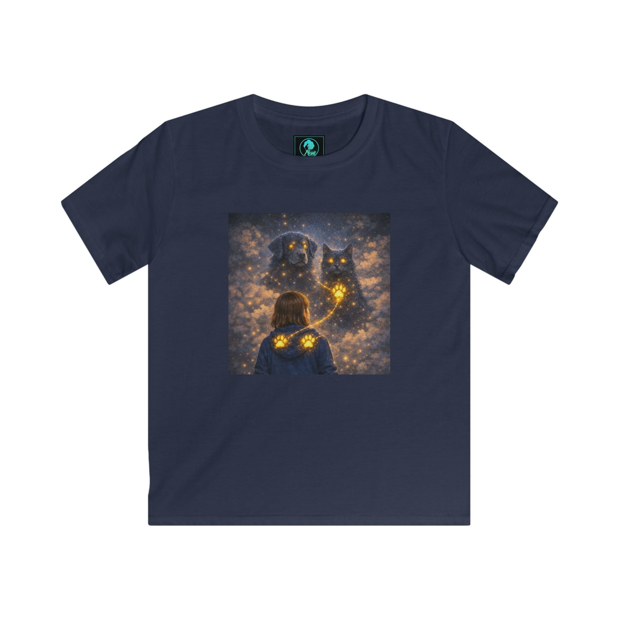 Kids Tee — Magical Night Owl & Girl Glow Design
