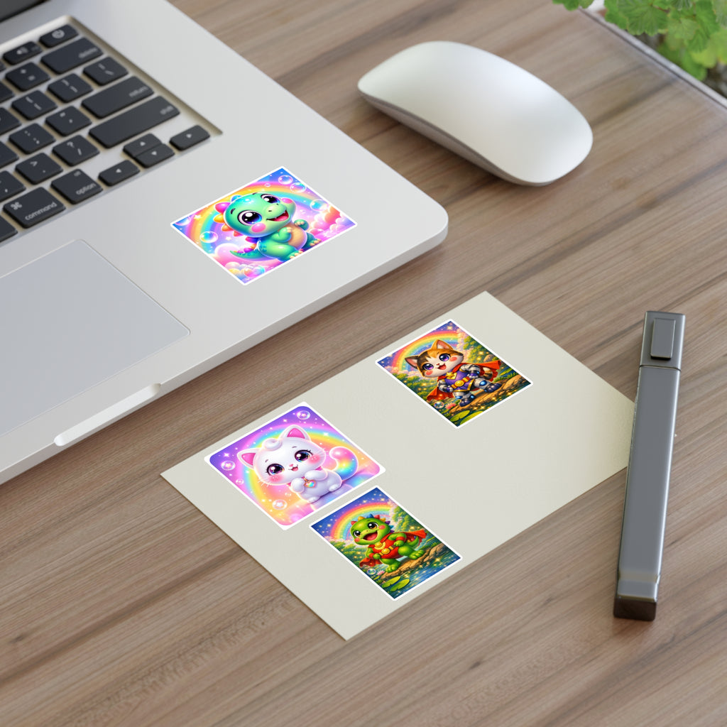 NanoBuddy Cat & Dino Stickers