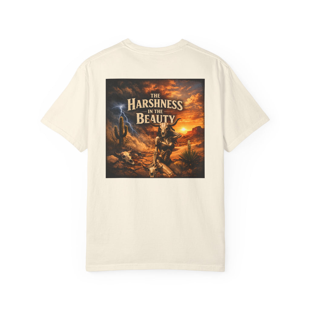 T-Shirt — "The Harshness in the Beauty" Desert Sunset Graphic Tee