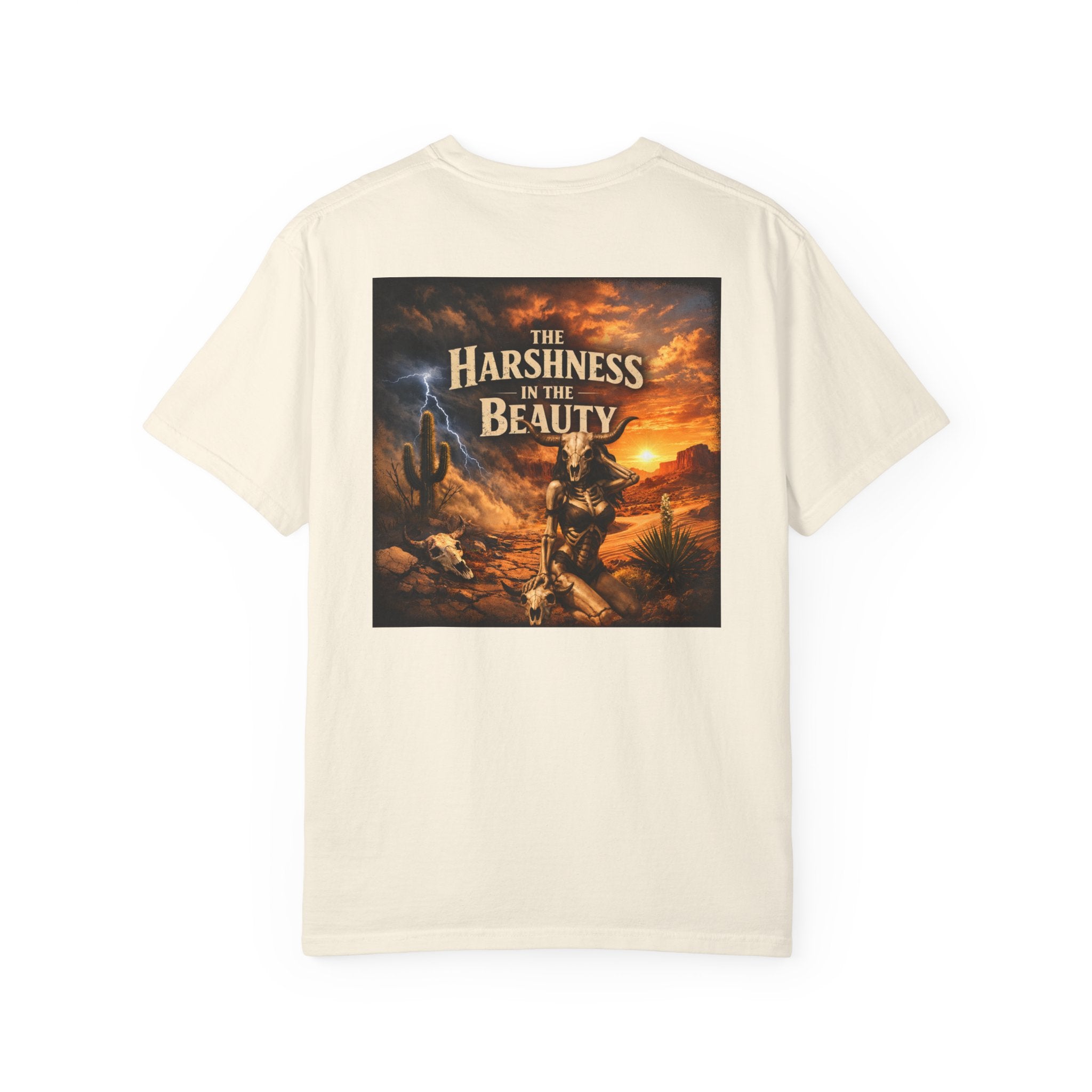 T-Shirt — "The Harshness in the Beauty" Desert Sunset Graphic Tee