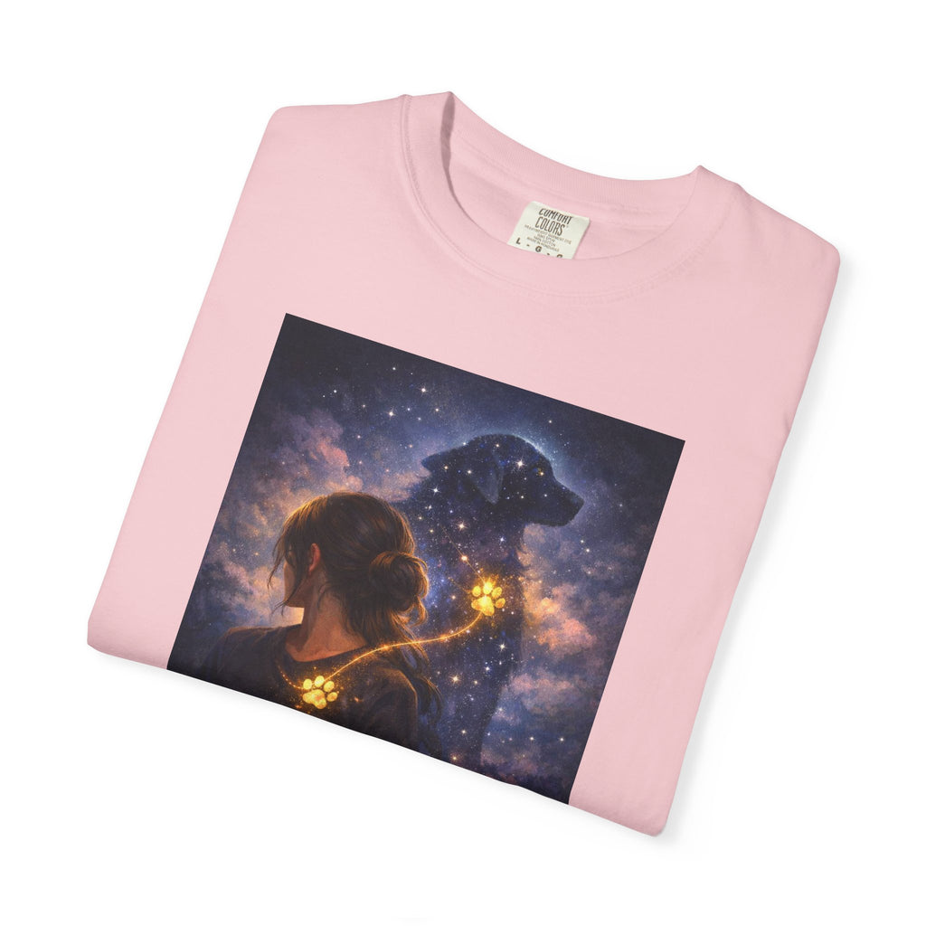 Constellation Lovers T-Shirt — Cosmic Couple Art Tee (Starry Night Embrace)