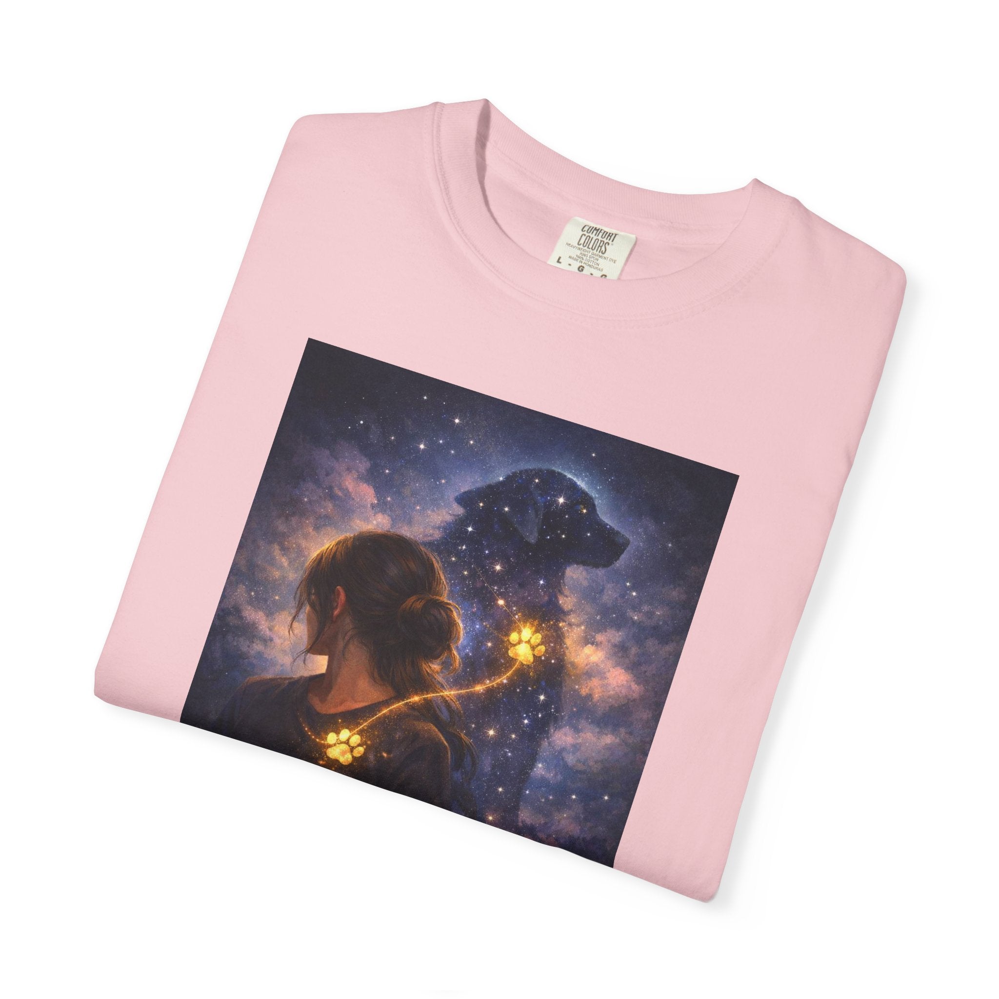 Constellation Lovers T-Shirt — Cosmic Couple Art Tee (Starry Night Embrace)
