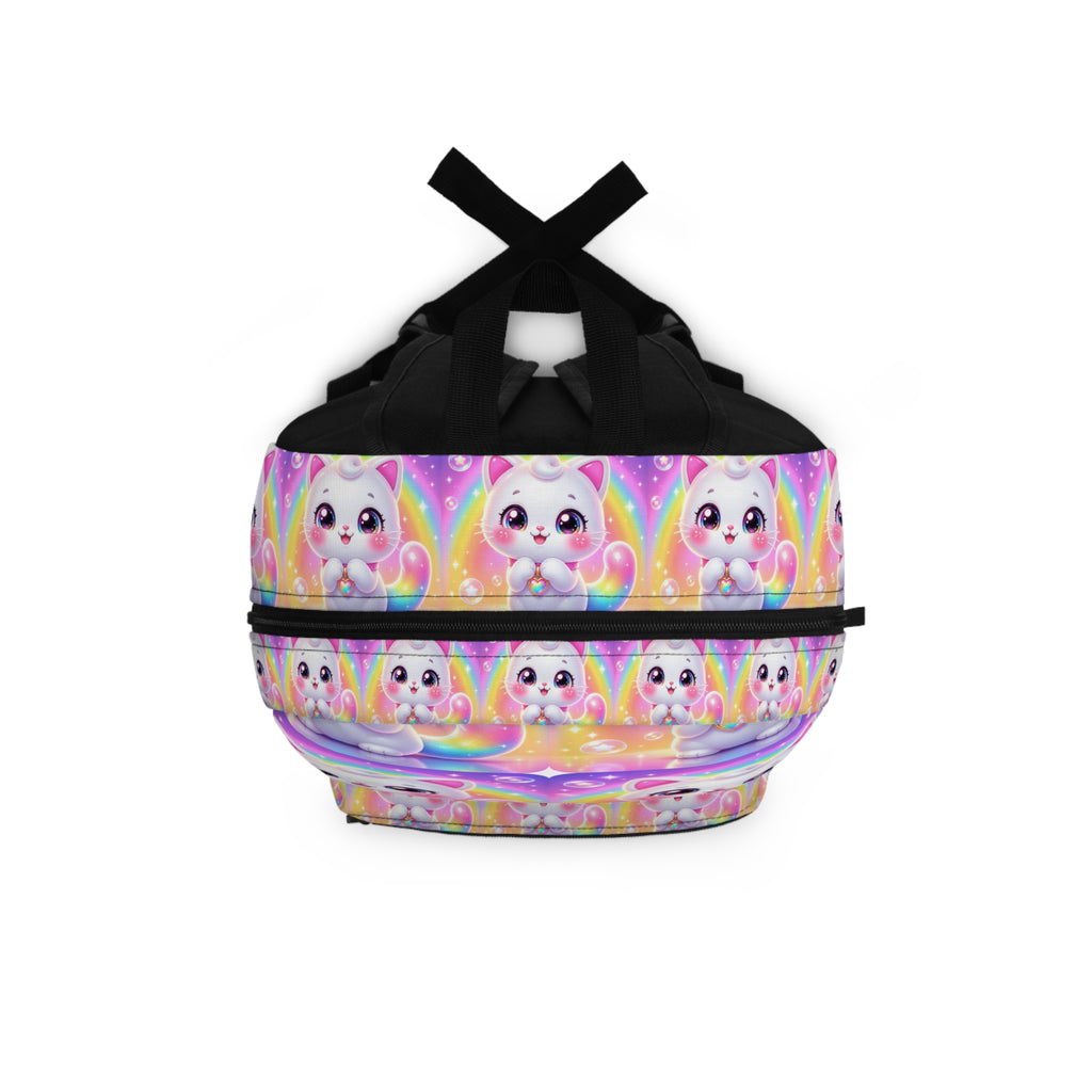 🐱 NanoBuddy Cat™ Kids Backpack — Sweet Bubble Kitty (PreK–2nd)
