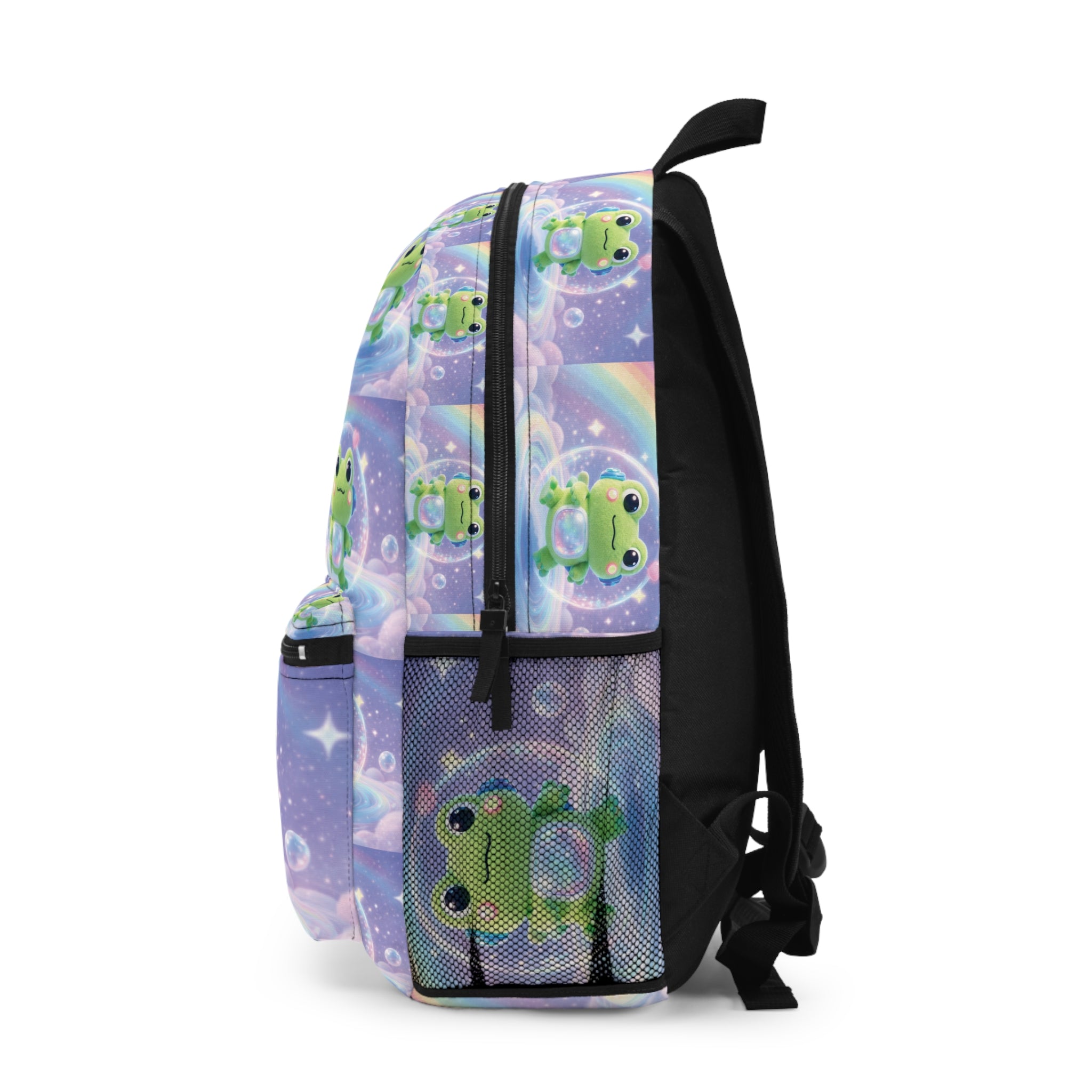🐸 NanoBuddy Frog™ Kids Backpack — Kawaii Bubble Frog (PreK–2nd)