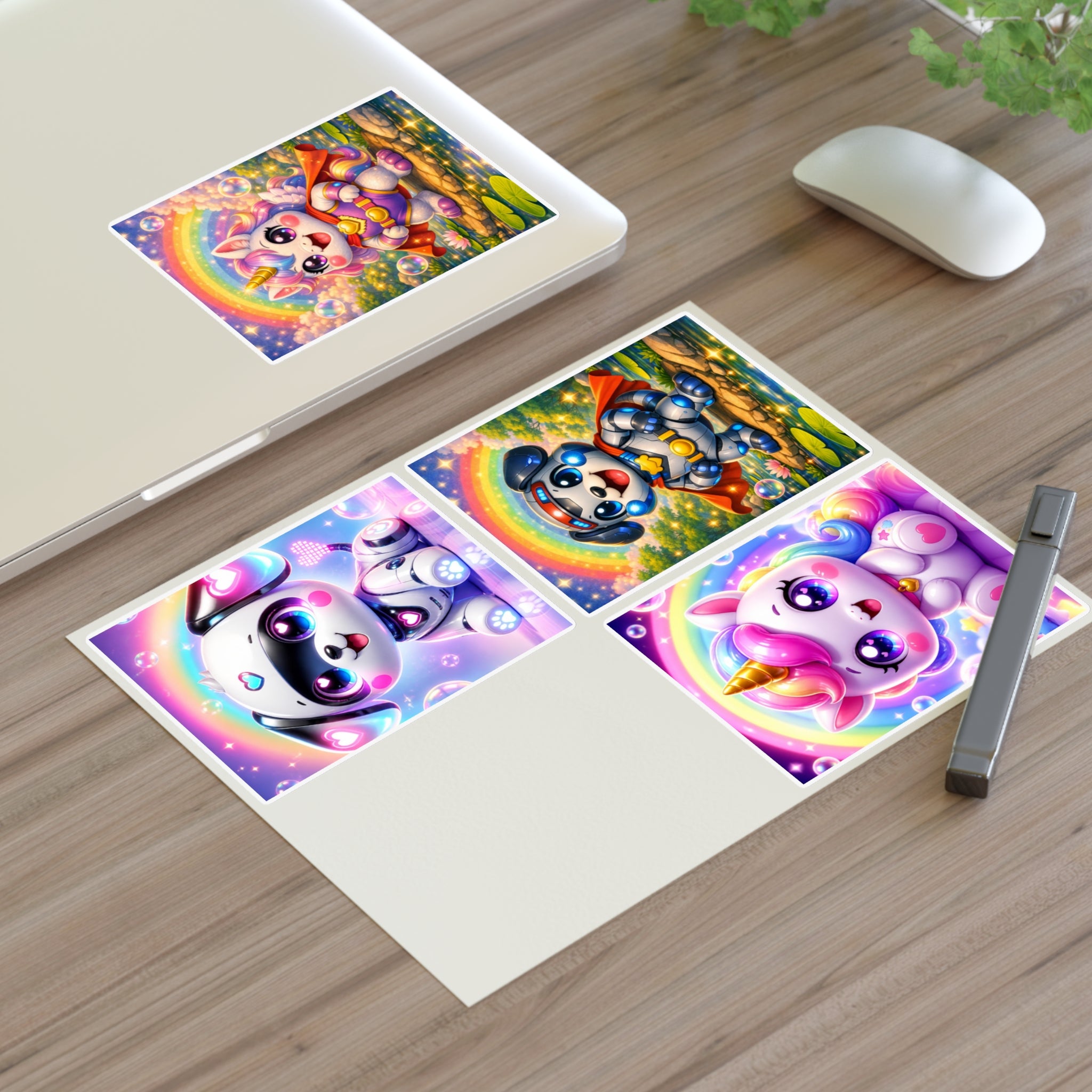 NanoBuddy Robo Pup & Unicorn Stickers