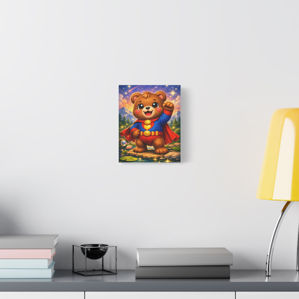 🧸 NanoBuddy Bear™ Wall Art — Cozy Bubble Bear Print (8×10)