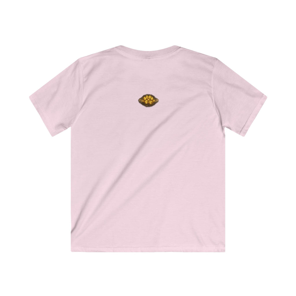 Kids T-Shirt – Magical Cat Nightlight Design (Girl with Firefly Heart)