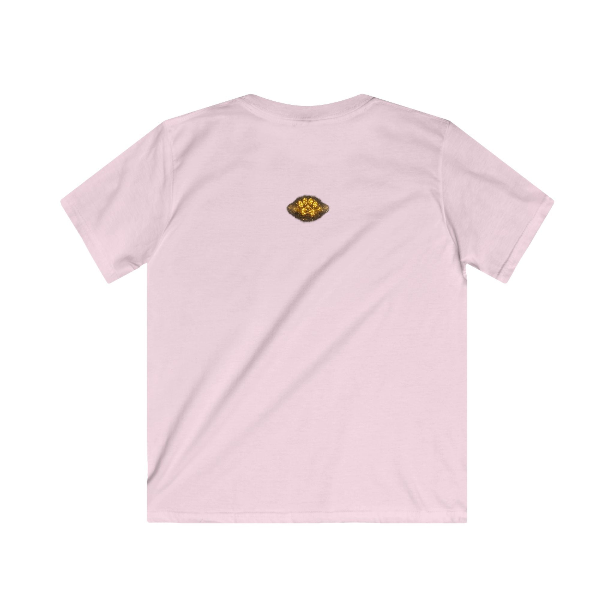 Kids T-Shirt – Magical Cat Nightlight Design (Girl with Firefly Heart)