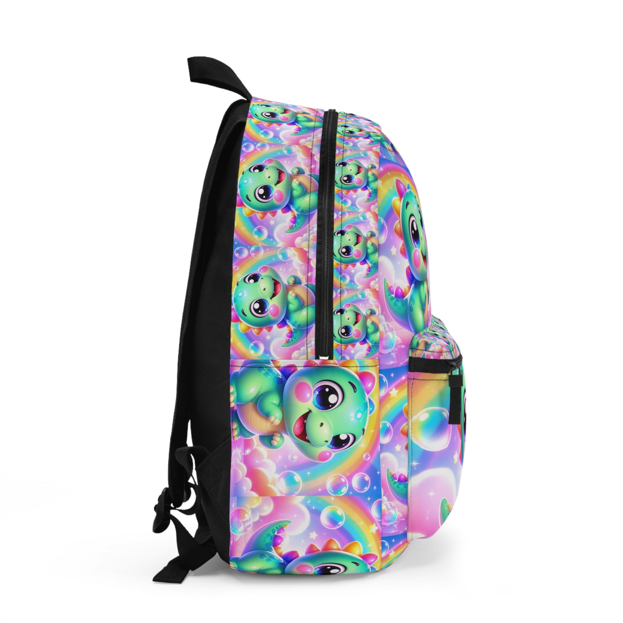 🦖 NanoBuddy Dino™ Kids Backpack — Friendly Bubble Dino (PreK–2nd)
