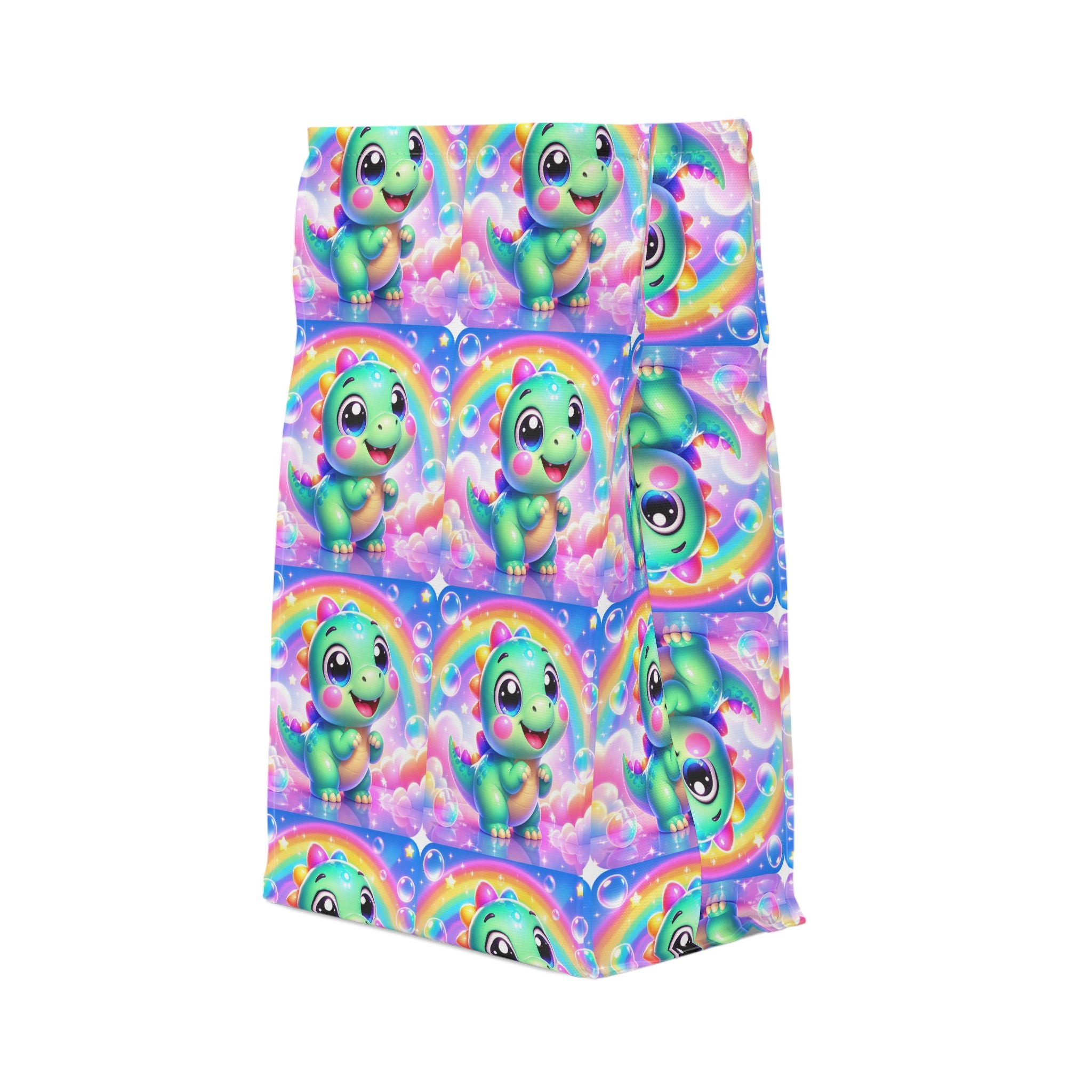 🦖 NanoBuddy Dino™ Kids Lunch Bag — Friendly Bubble Dino (PreK–2nd)
