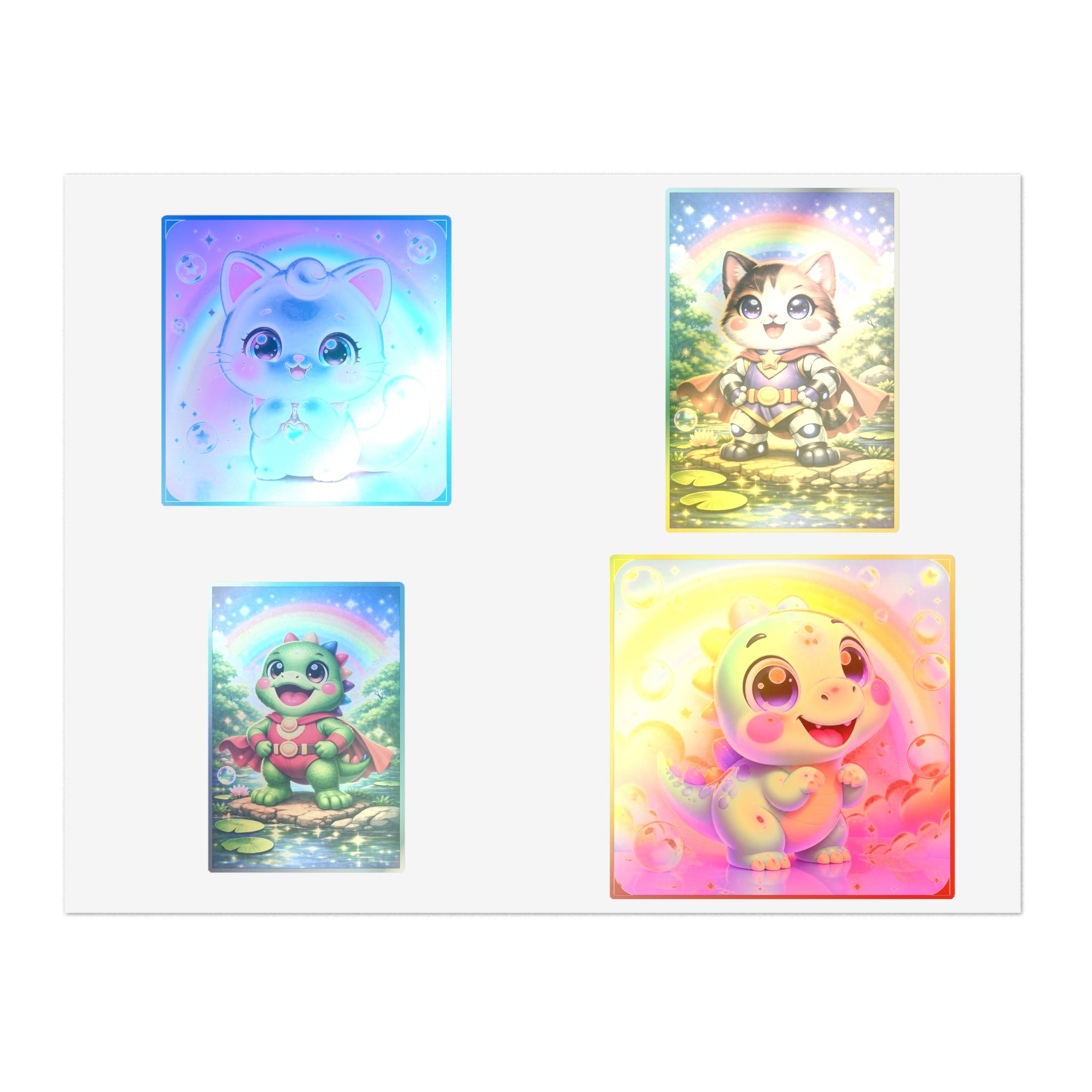 NanoBuddy Cat & Dino Stickers
