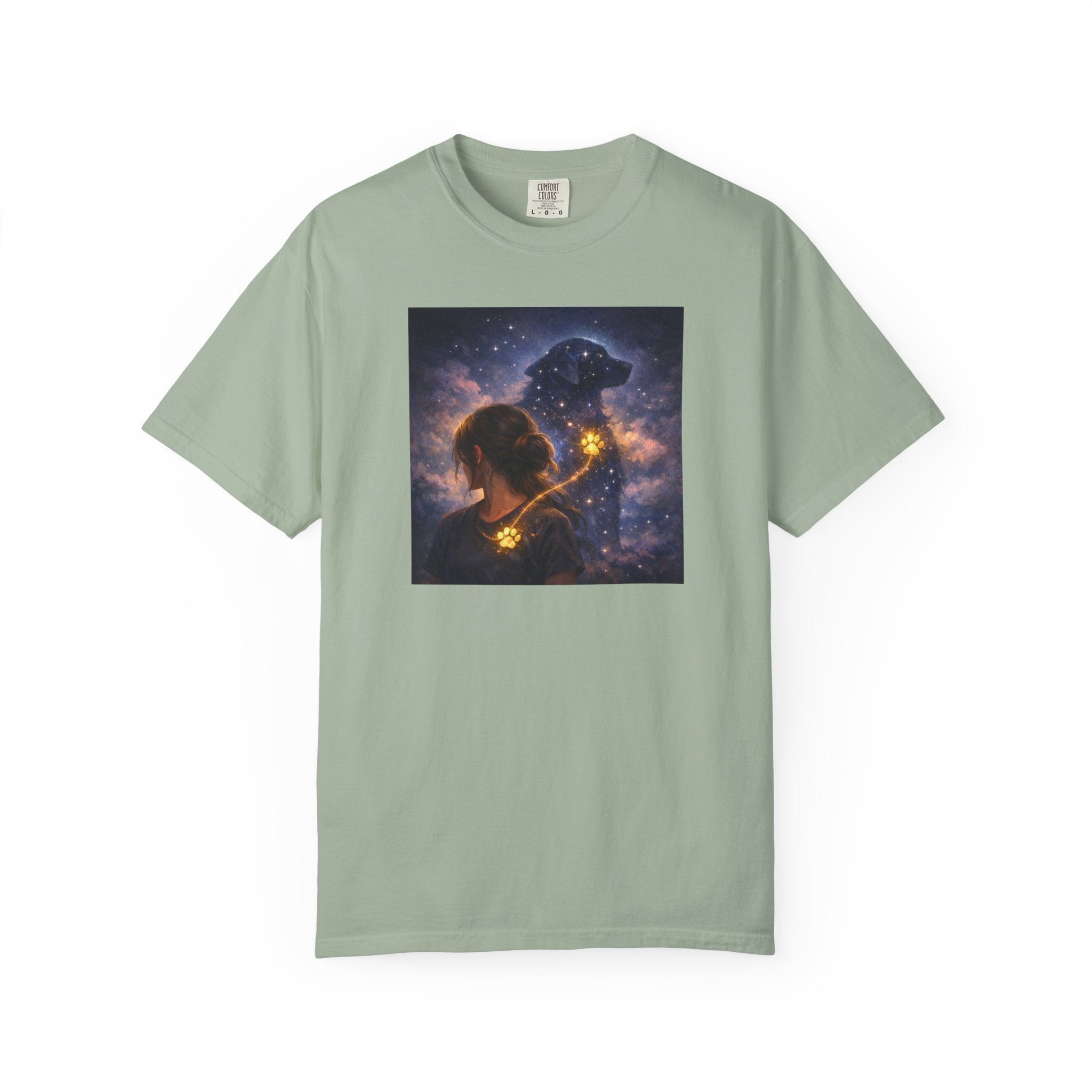 Constellation Lovers T-Shirt — Cosmic Couple Art Tee (Starry Night Embrace)