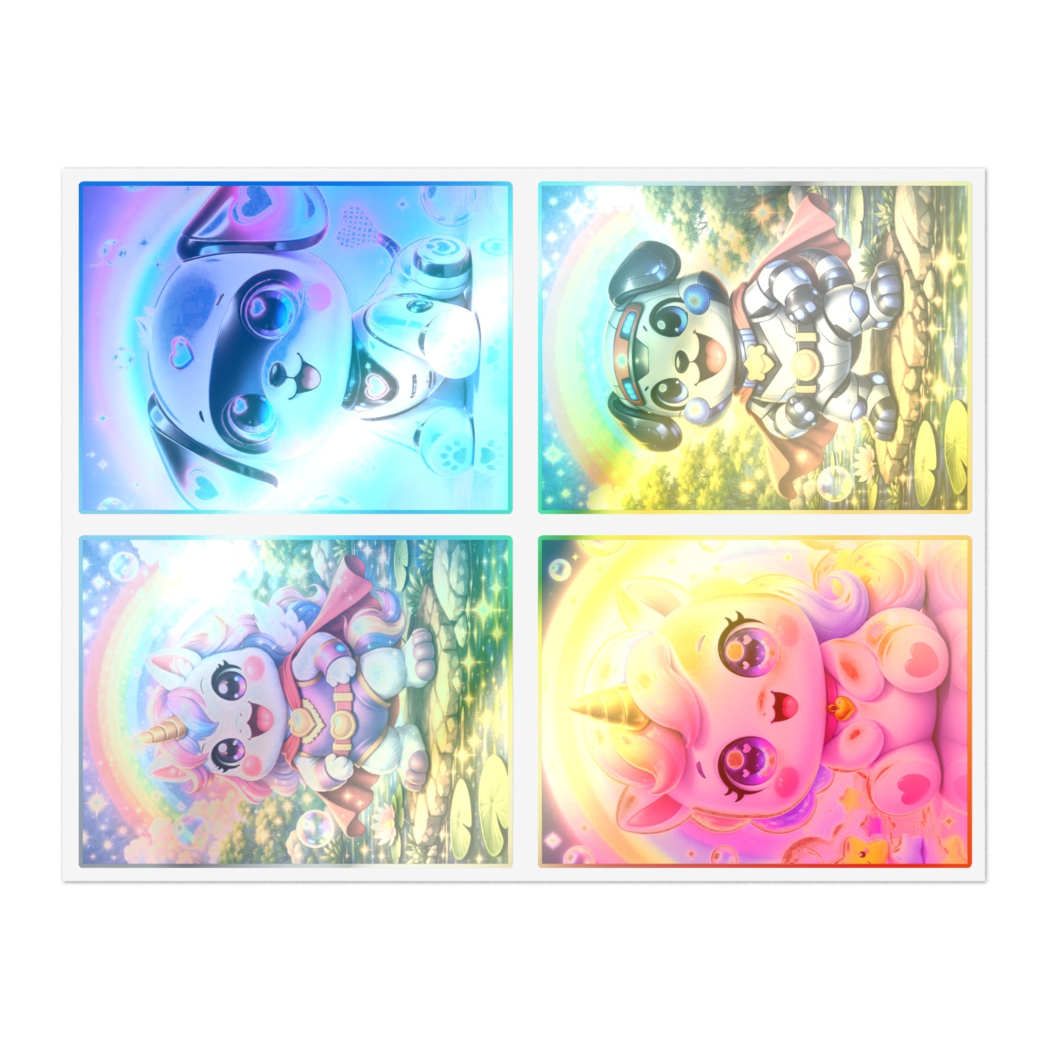 NanoBuddy Robo Pup & Unicorn Stickers