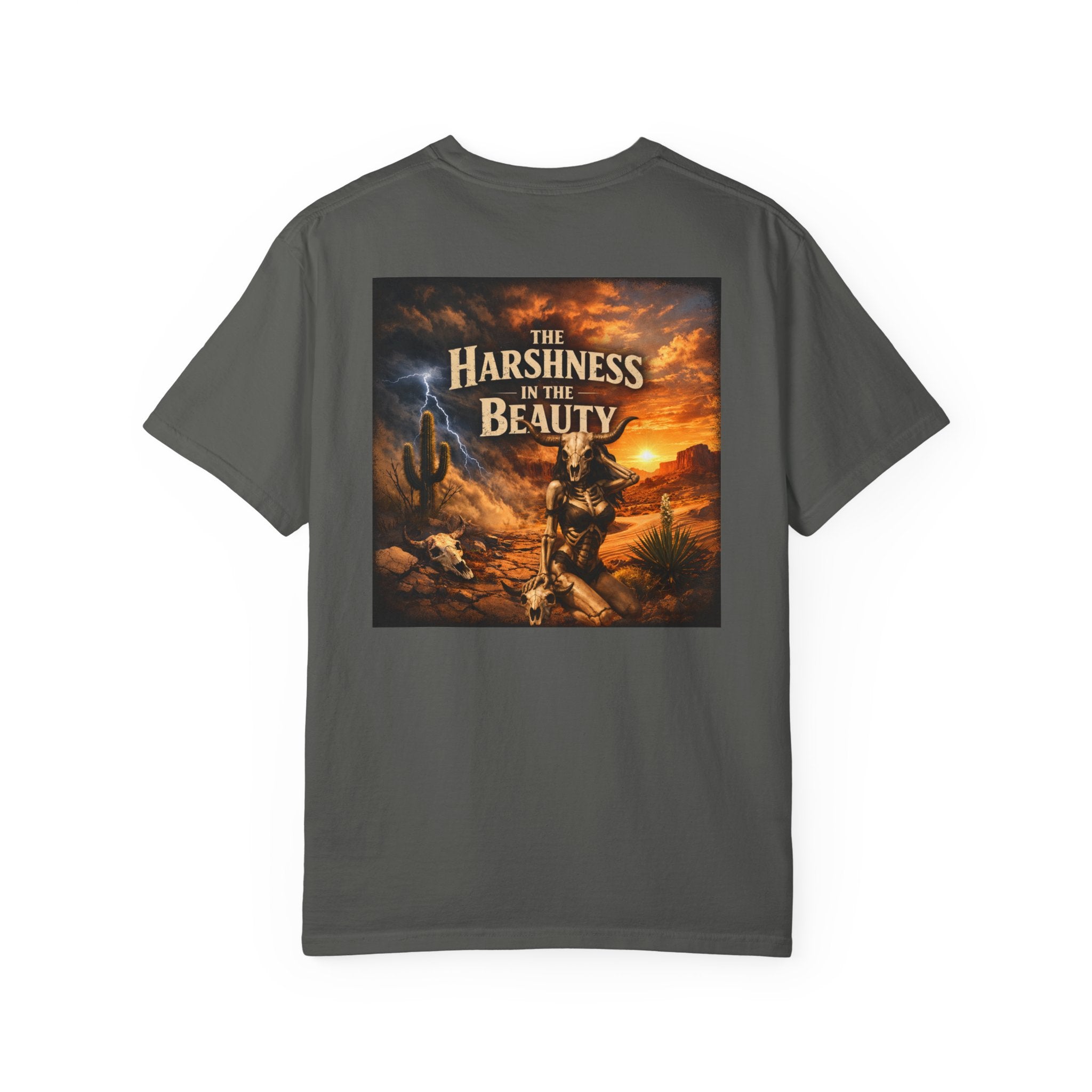 T-Shirt — "The Harshness in the Beauty" Desert Sunset Graphic Tee