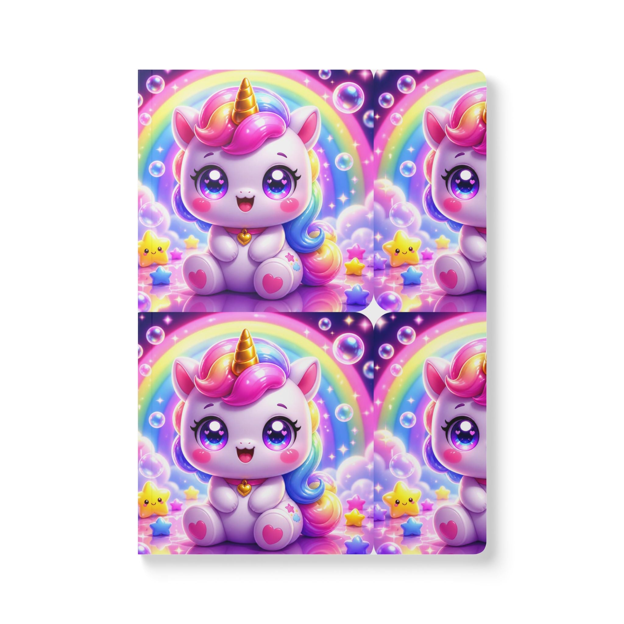 🦄 NanoBuddy Unicorn™ Kids Mini Notebook — Magical Bubble Unicorn (PreK–2nd)