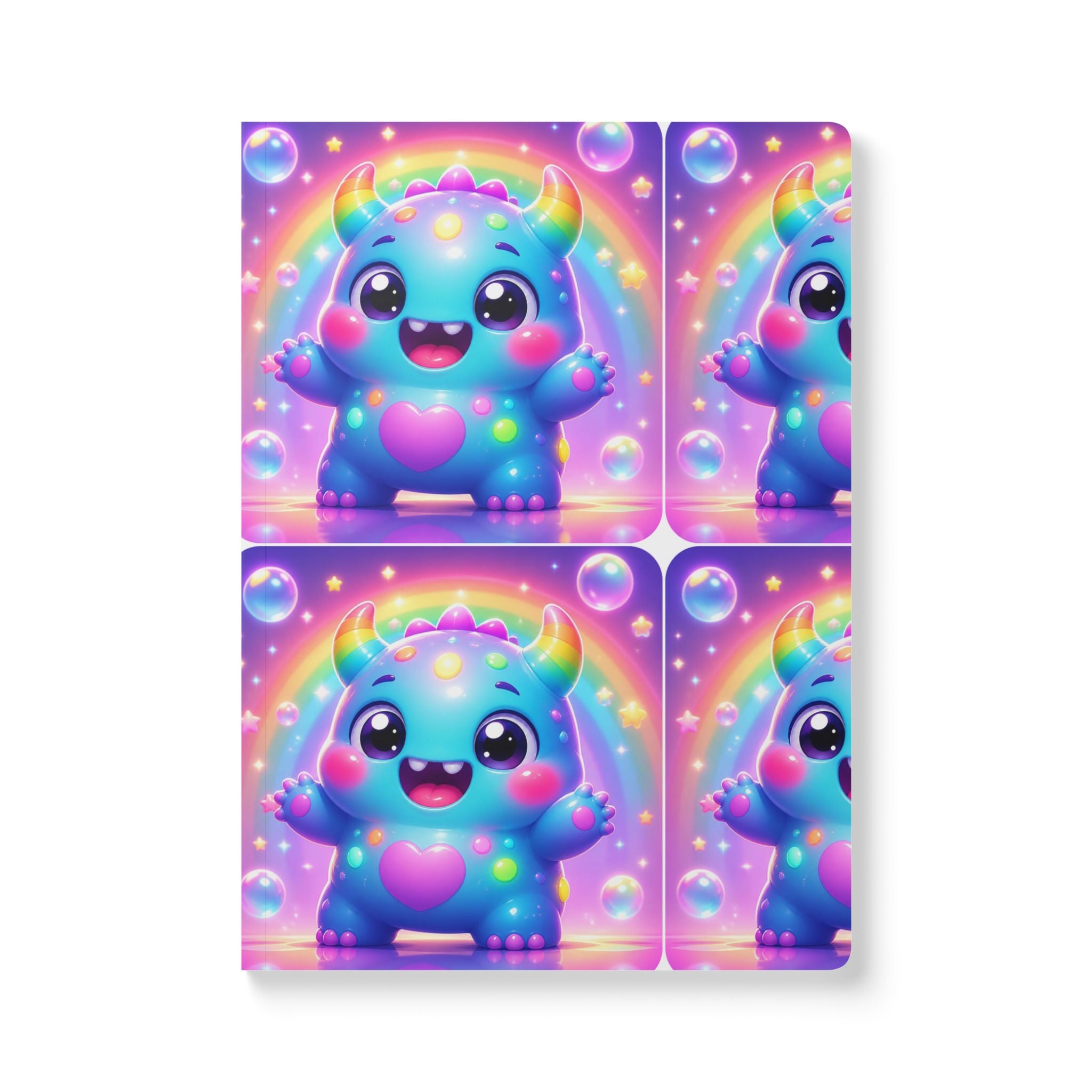 👾 NanoBuddy Monster™ Kids Mini Notebook — Friendly Bubble Monster (PreK–2nd)