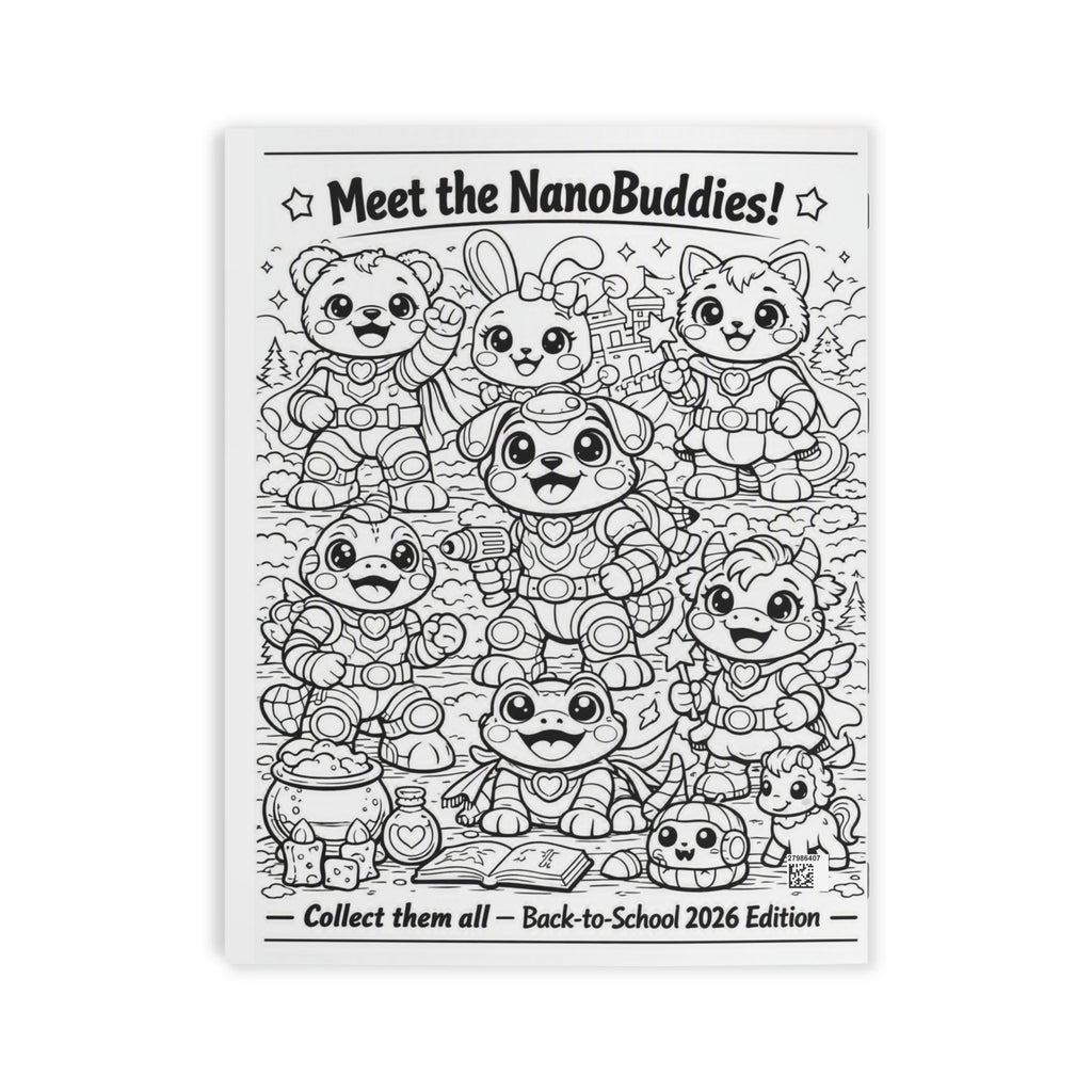 NanoBuddy Coloring & Activity Book – 24 Pages of Color & Creativity