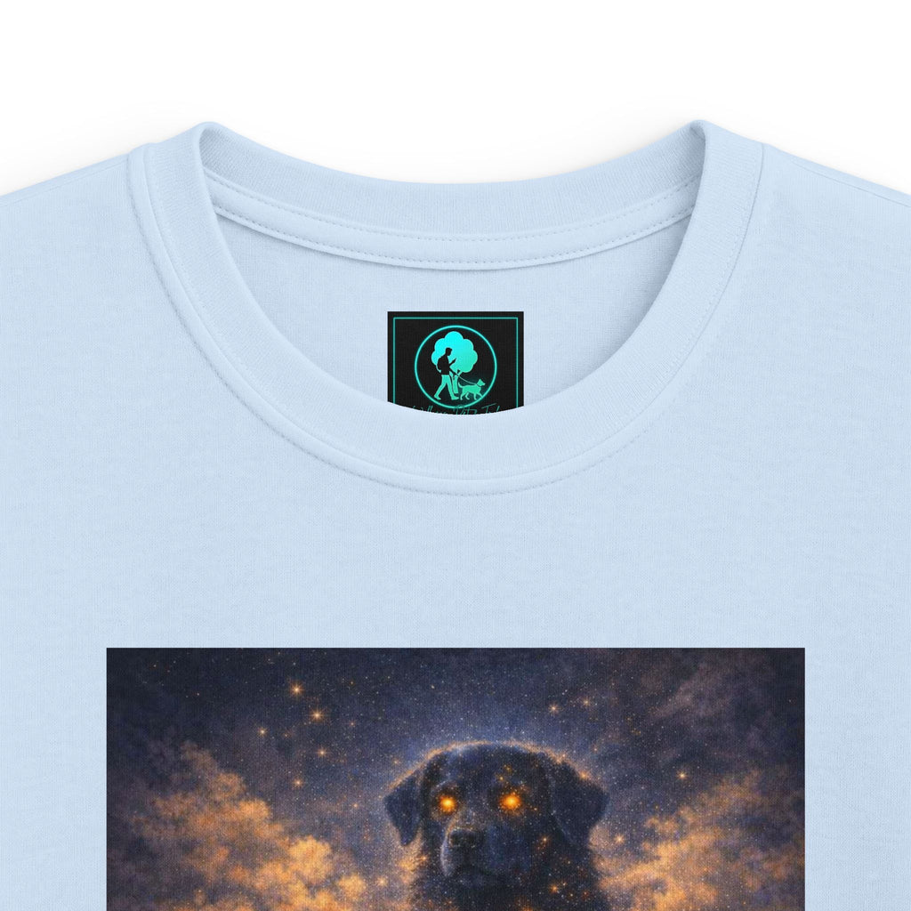 Kids Cosmic Dog Tee — Starry Night Pet Bond Youth T-Shirt