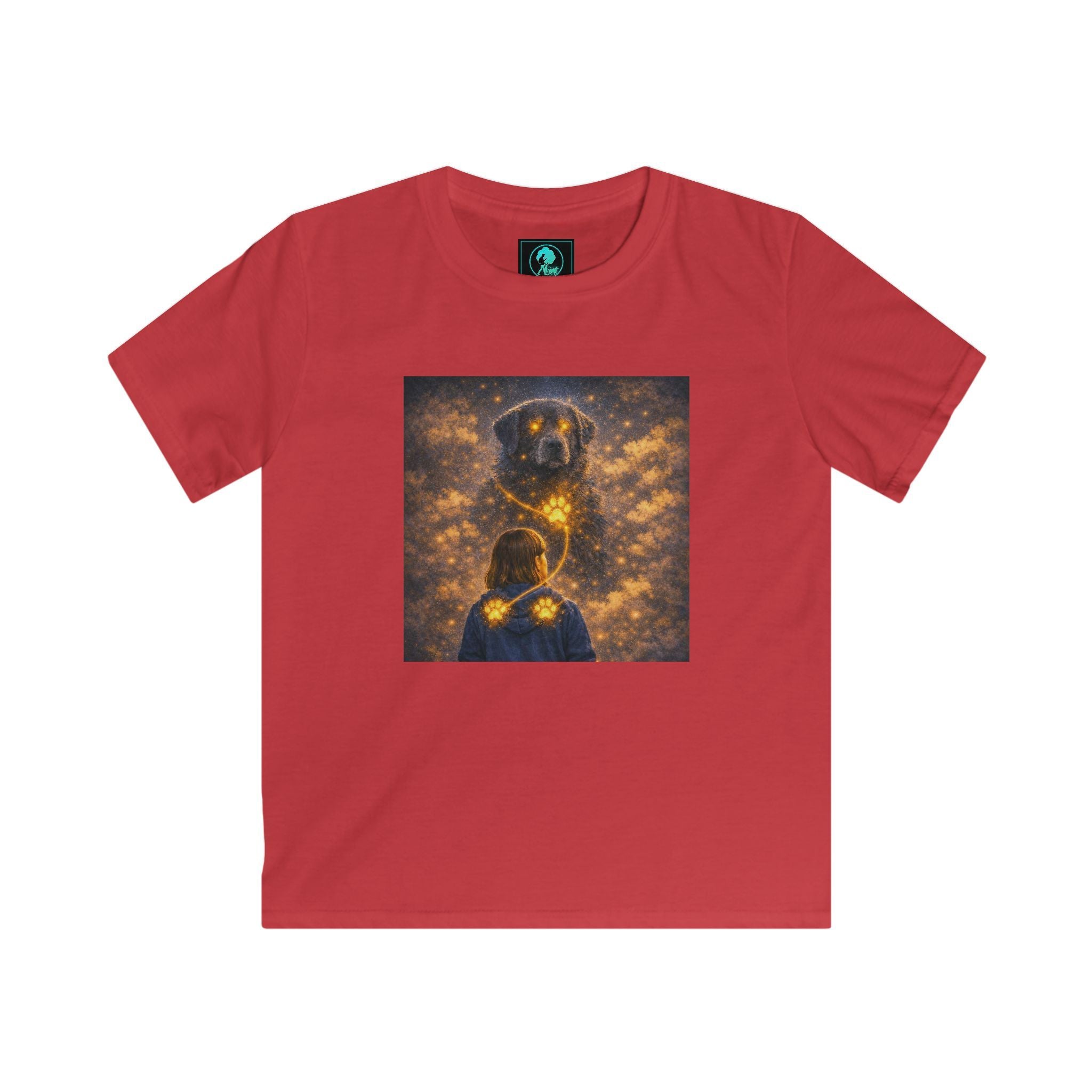 Kids T‑Shirt - Golden Firefly Night Illustration (Child Tee)
