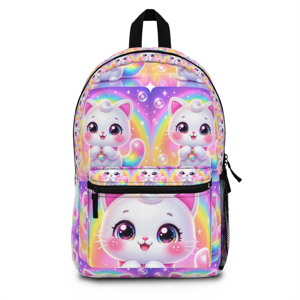 🐱 NanoBuddy Cat™ Kids Backpack — Sweet Bubble Kitty (PreK–2nd)