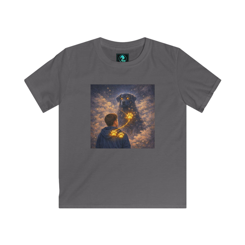 Kids Cosmic Dog Tee — Starry Night Pet Bond Youth T-Shirt