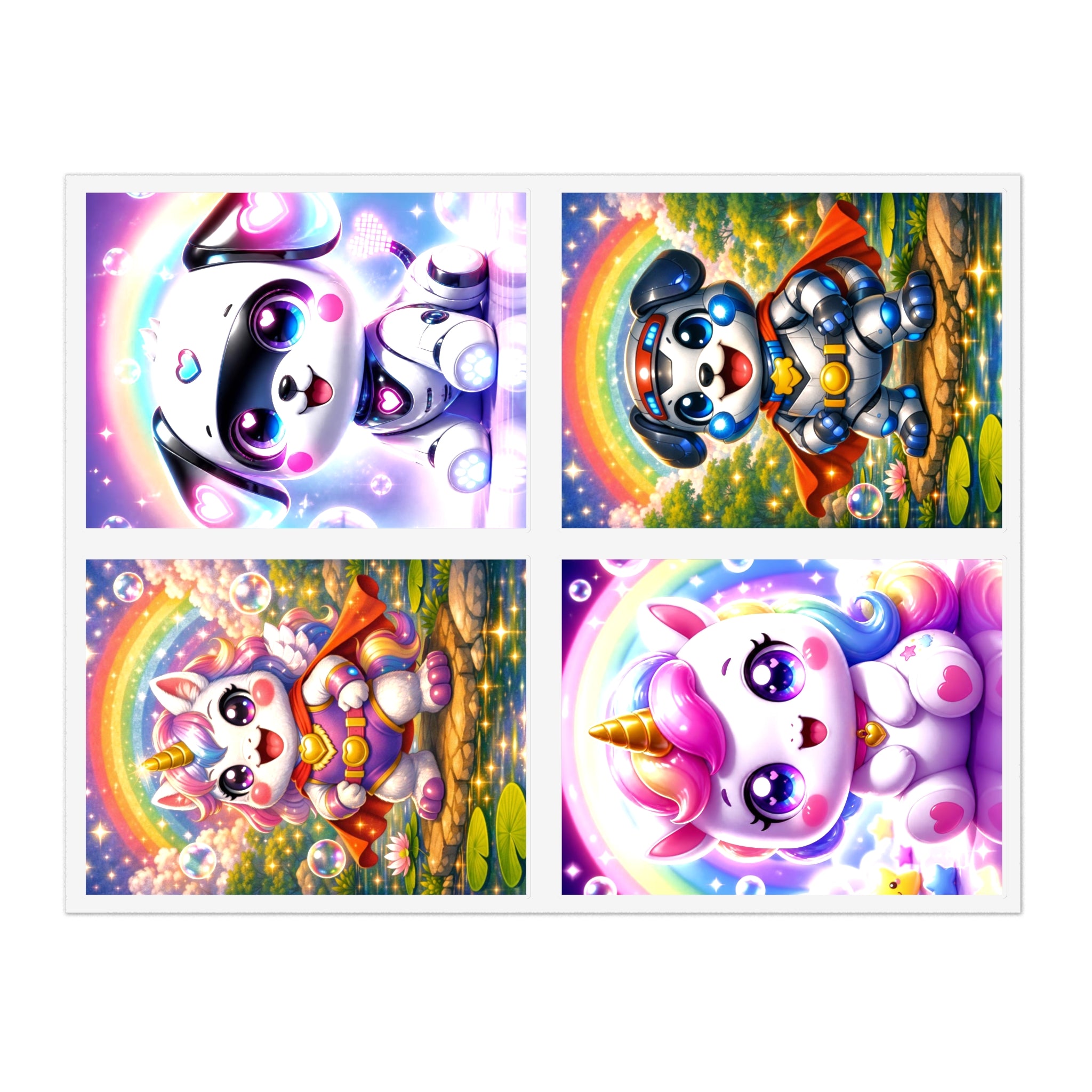 NanoBuddy Robo Pup & Unicorn Stickers