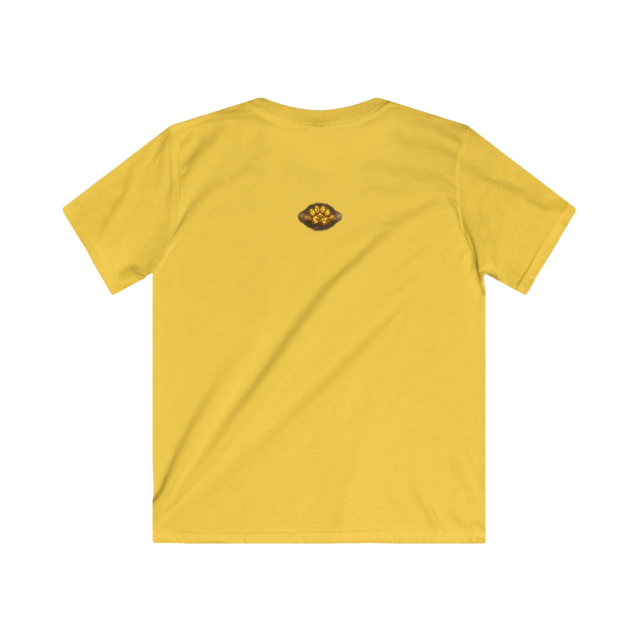 Kids T‑Shirt — Magical Night Cat with Glowing Firefly Heart