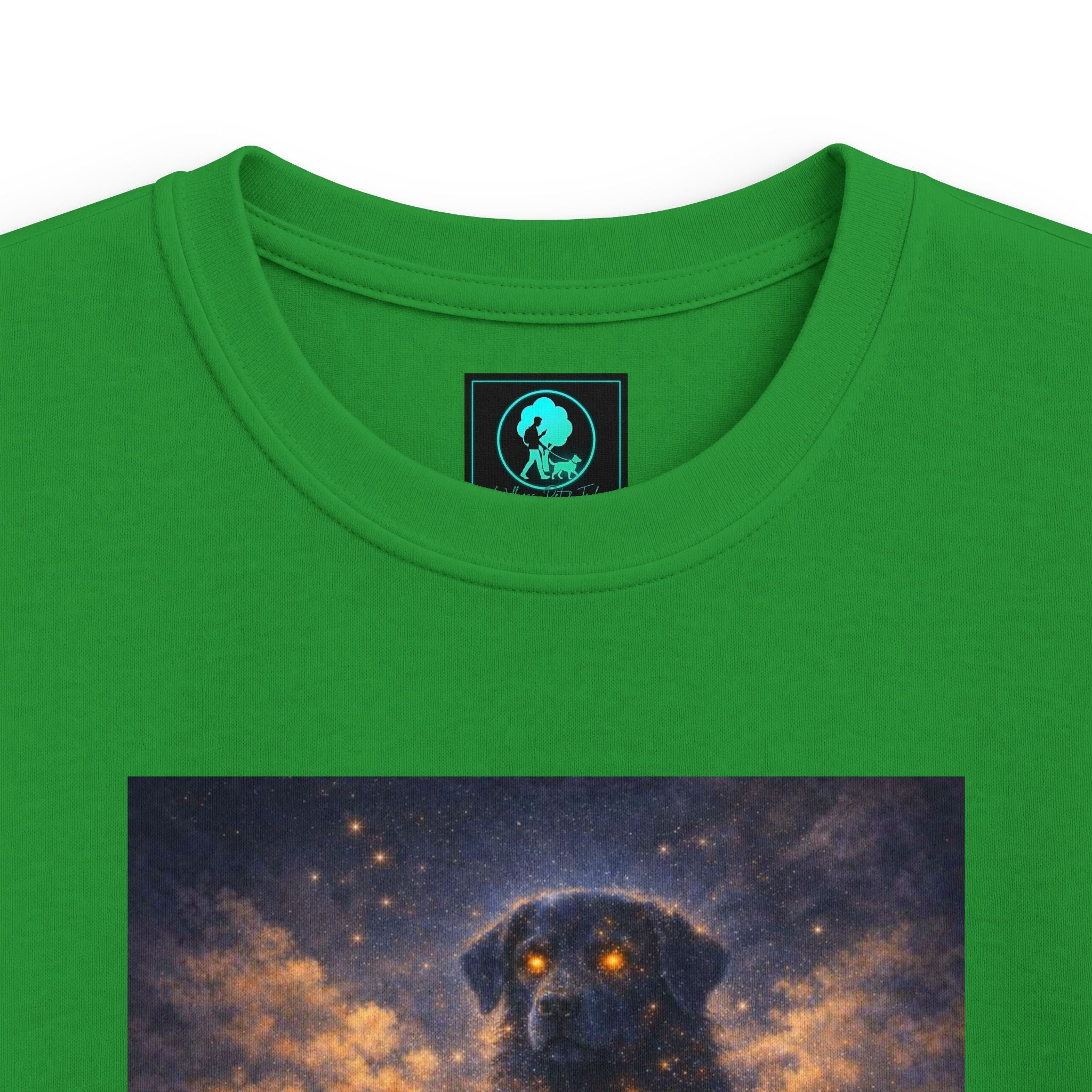 Kids Cosmic Dog Tee — Starry Night Pet Bond Youth T-Shirt