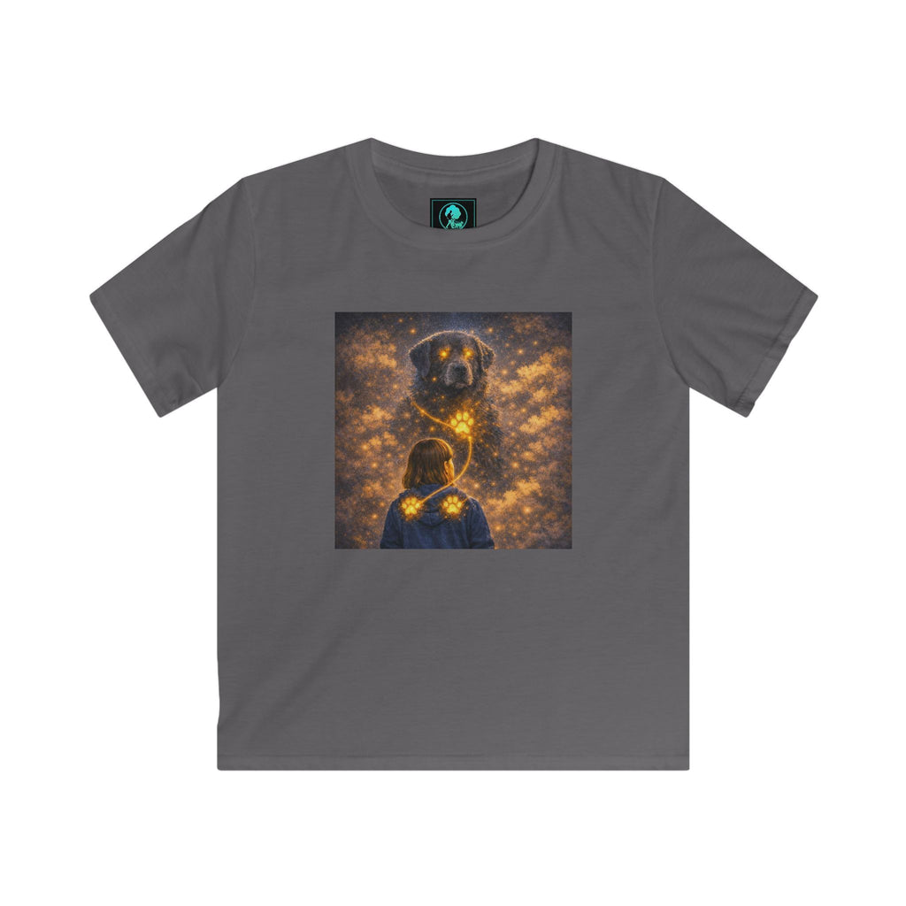 Kids T‑Shirt - Golden Firefly Night Illustration (Child Tee)