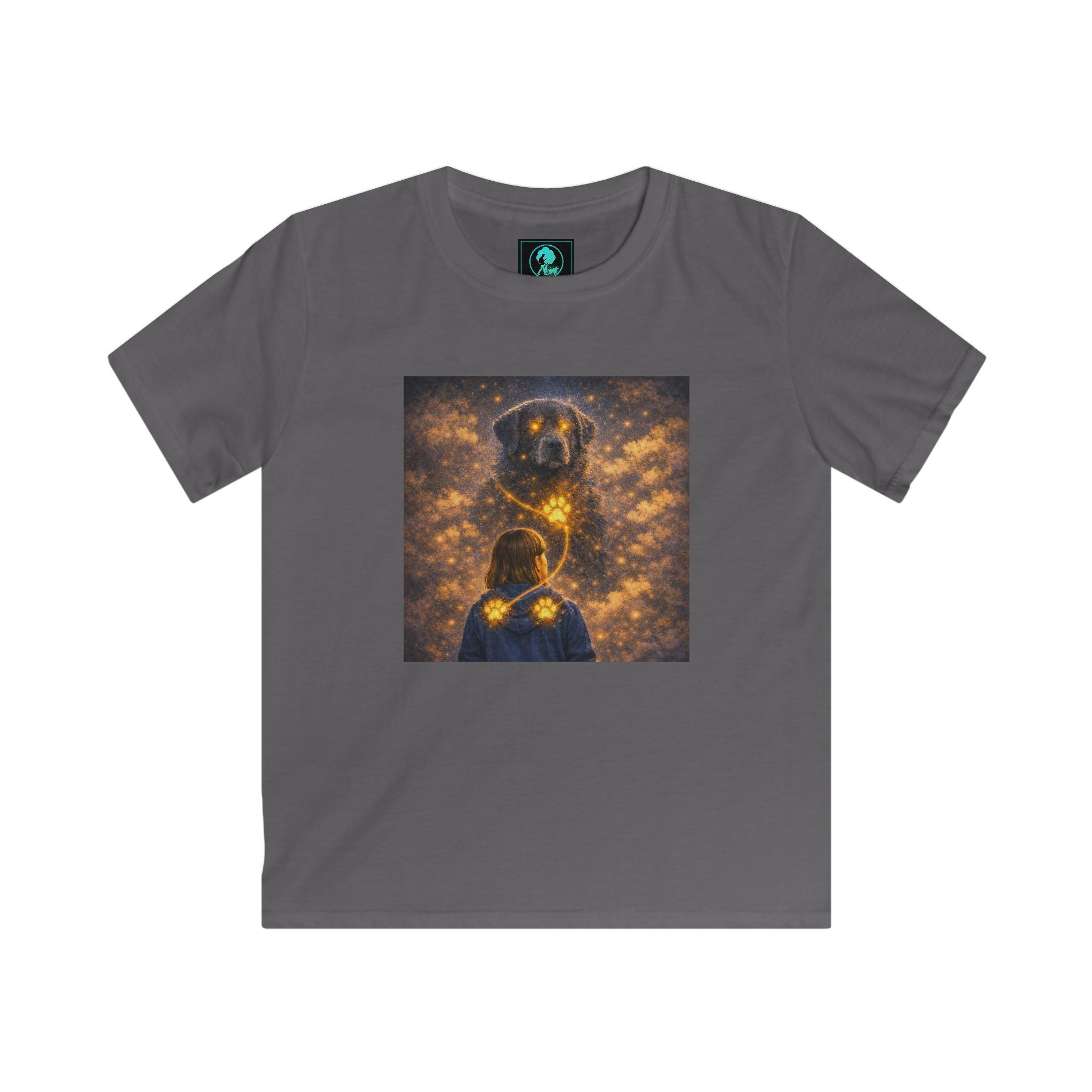 Kids T‑Shirt - Golden Firefly Night Illustration (Child Tee)