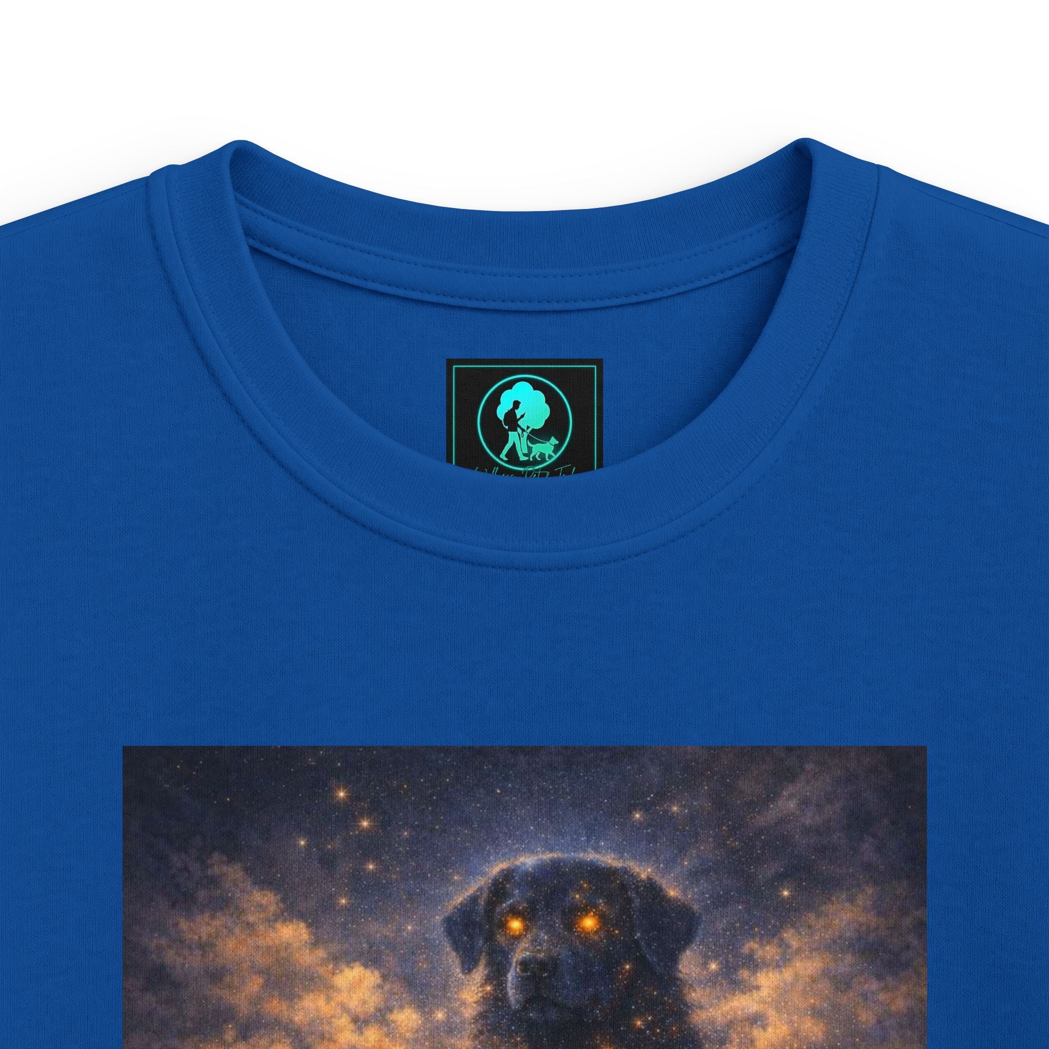 Kids Cosmic Dog Tee — Starry Night Pet Bond Youth T-Shirt
